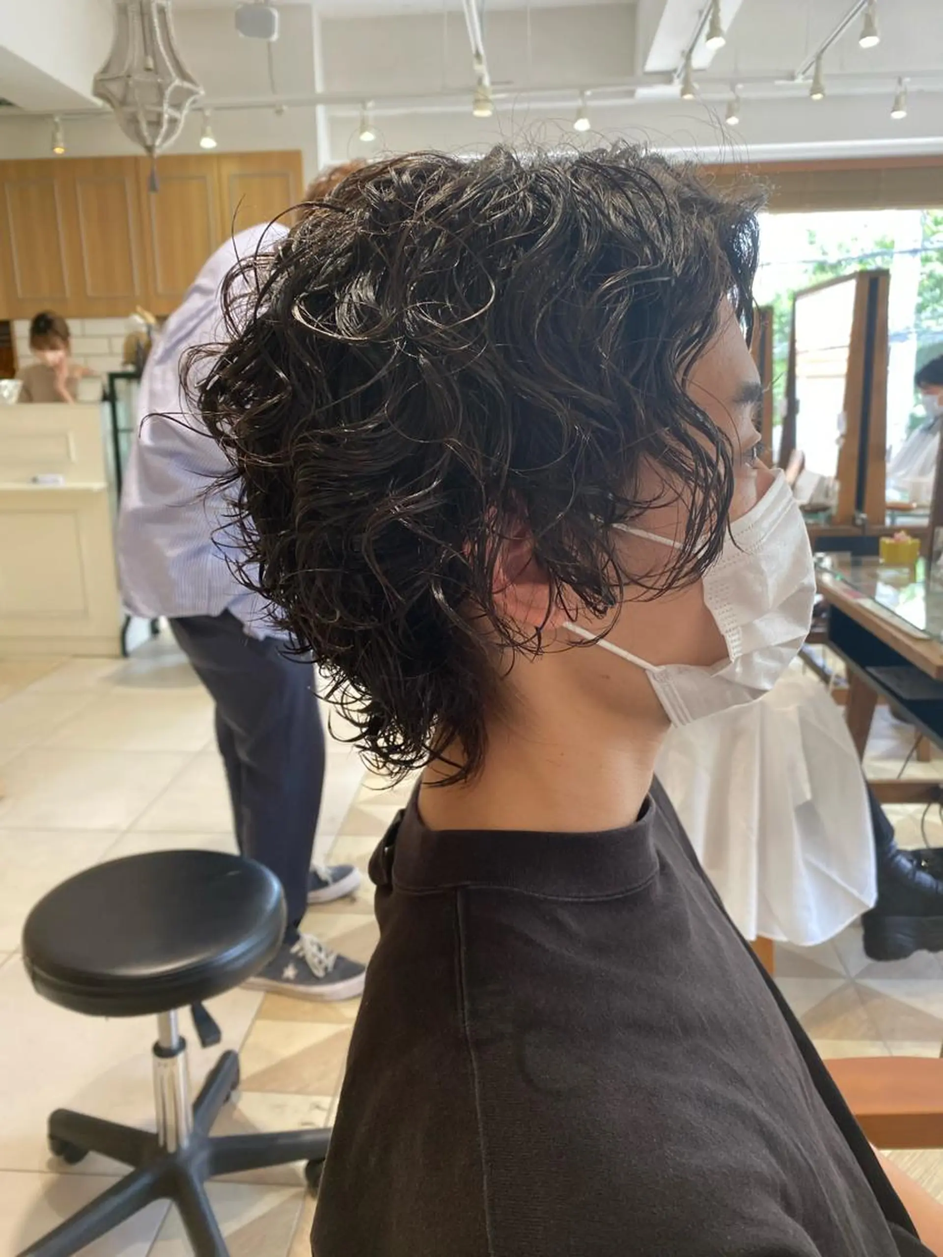 ショート カラー パーマ ヘアアレンジ メンズ カット パーマ メンズパーマの巨匠 鈴木純のヘアスタイル