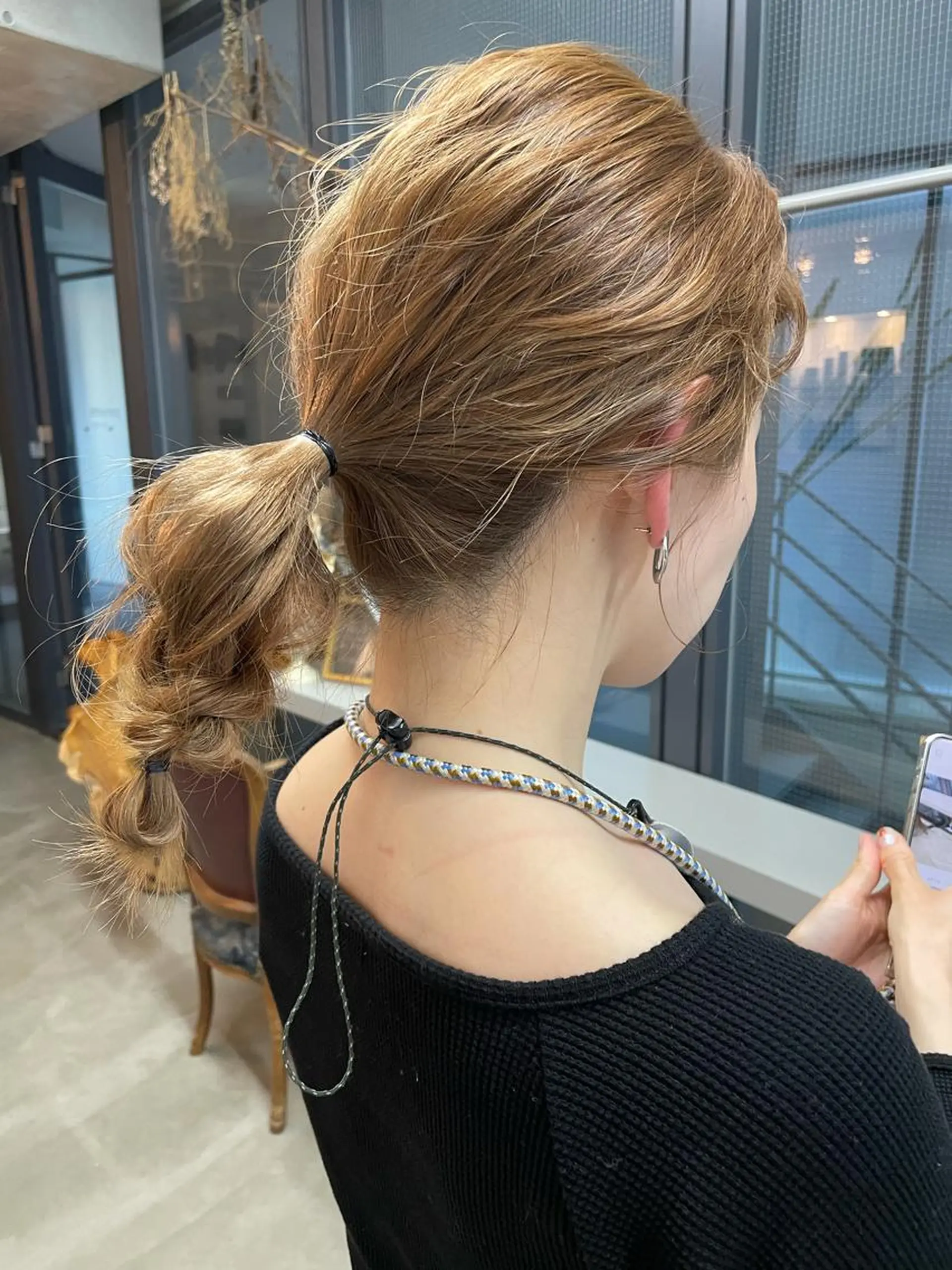 ミディアム ヘアアレンジ 結婚式・ブライダル やすだ しおりのヘアスタイル