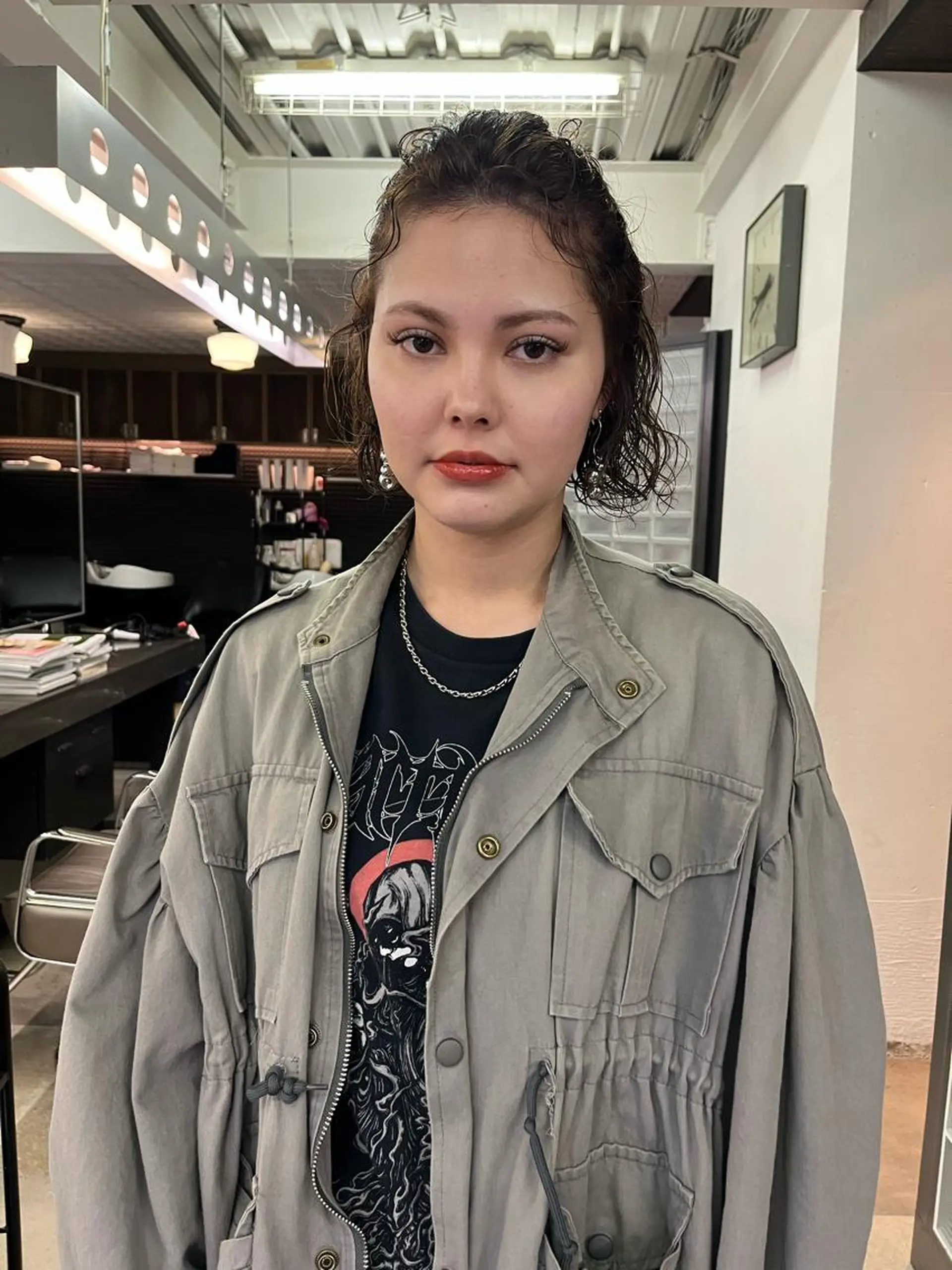 ショート カラー パーマ カット ヘアカラー パーマ NOUN所属・eri kinjoのヘアスタイル