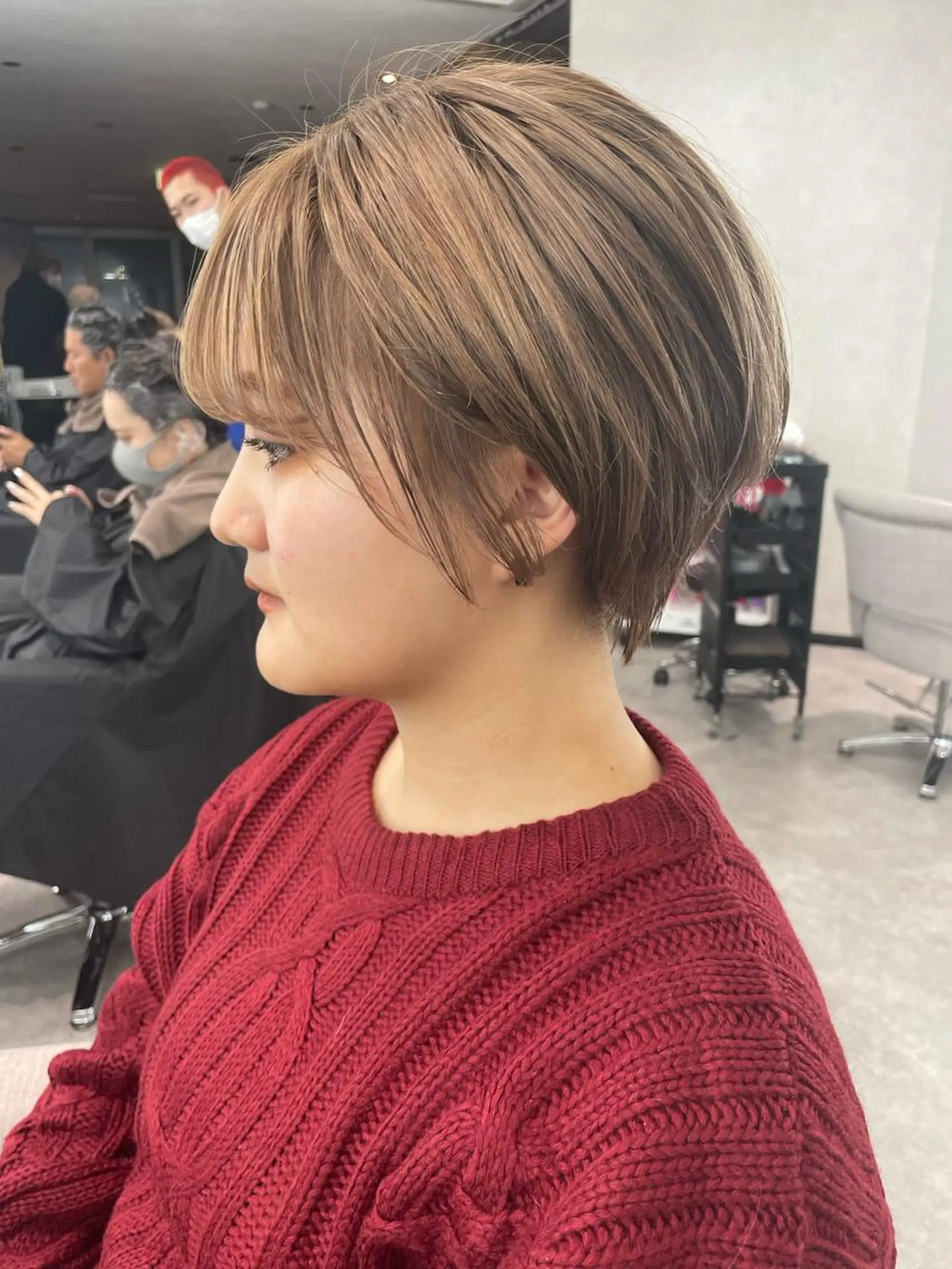 ショート くびれヘア ショートヘア Lond strada 心斎橋所属・🍀小川大輔🍀 ボブ/ブリーチ🥇のヘアスタイル