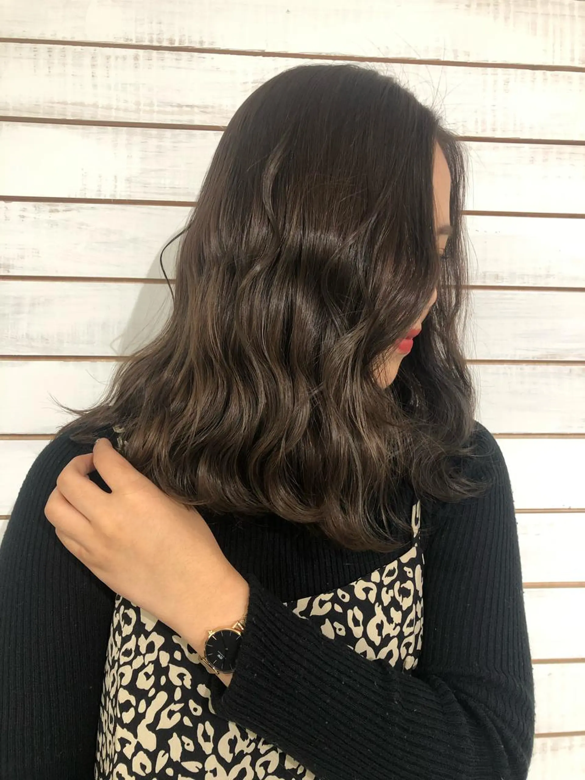 ミディアム カット ヘアカラー 🦋美髪／エクステ 🦋アベイクミのヘアスタイル