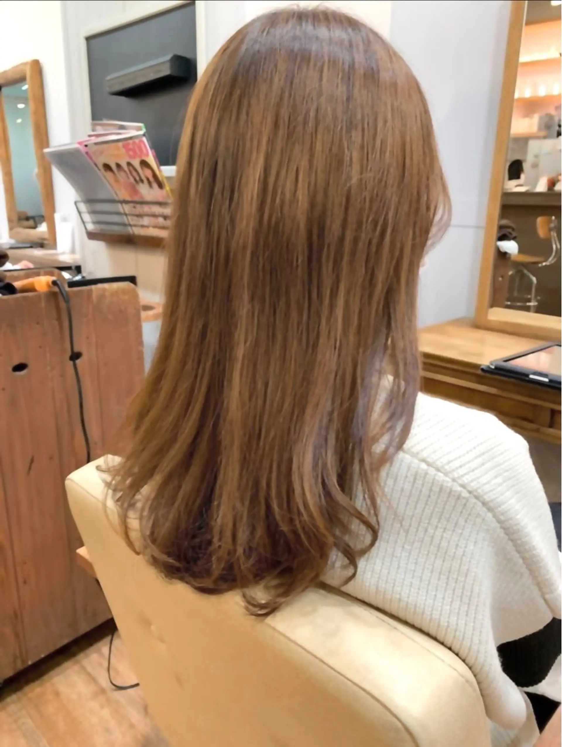 ロング レイヤーカット ふるはし みなのヘアスタイル