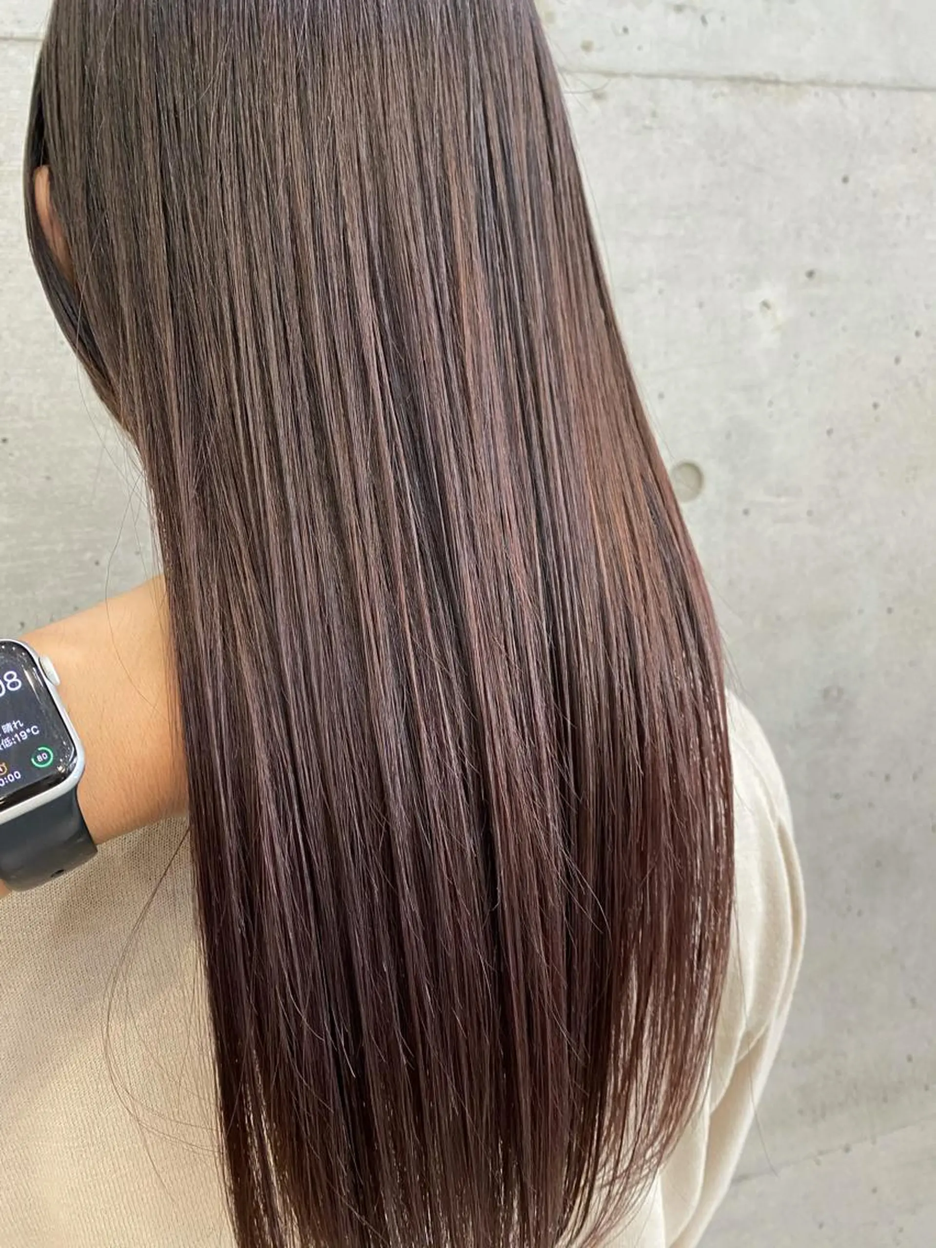 ロング カラー ブラウンカラー ココアブラウン 髪質改善 カット ヘアカラー トリートメント 大栗 佑也  髪質改善のヘアスタイル