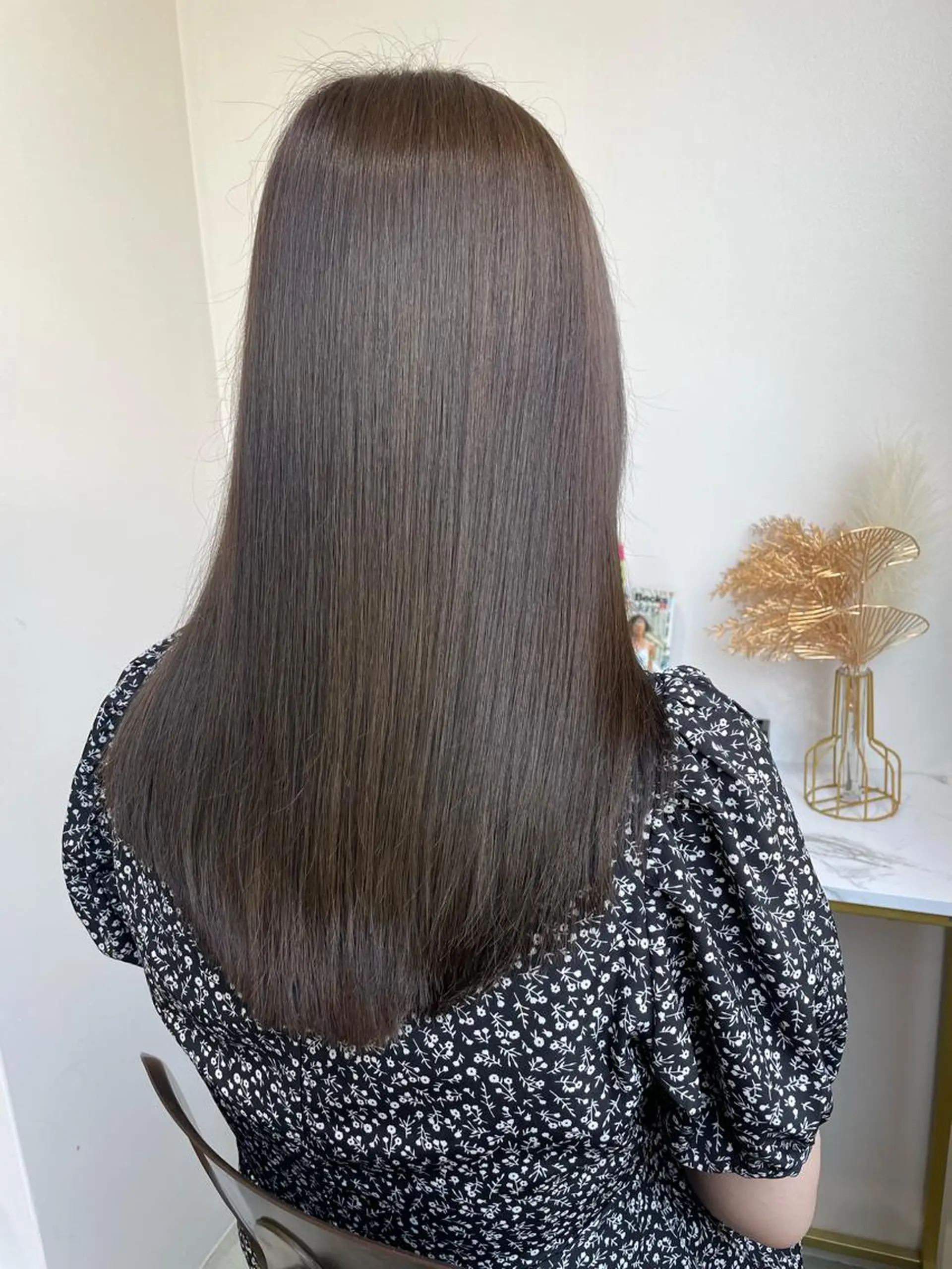 セミロング カラー ★透明感カラー★ ayaka🌹のヘアスタイル