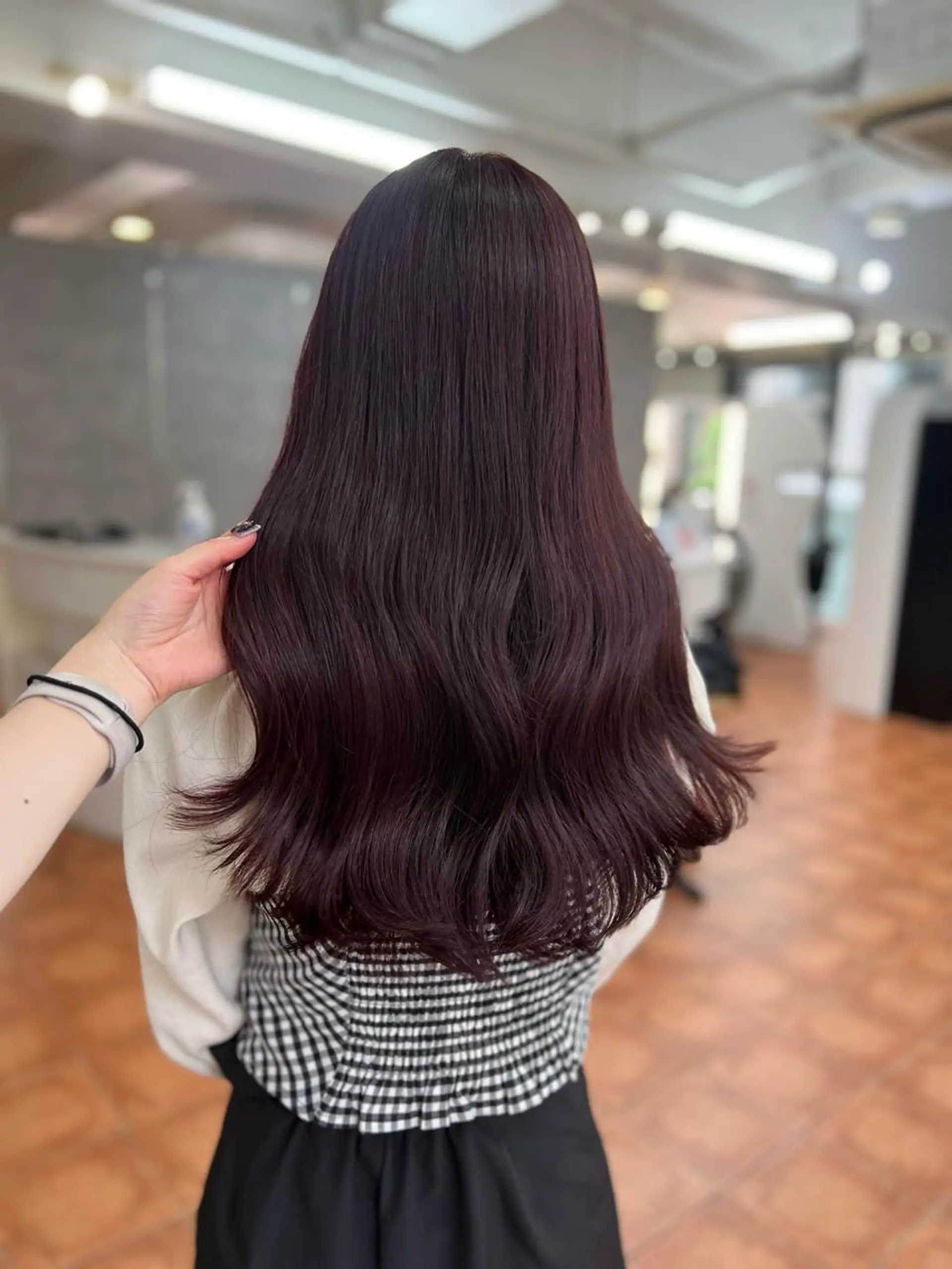 セミロング カラー ピンクカラー/ ブリーチなしRINAのヘアスタイル