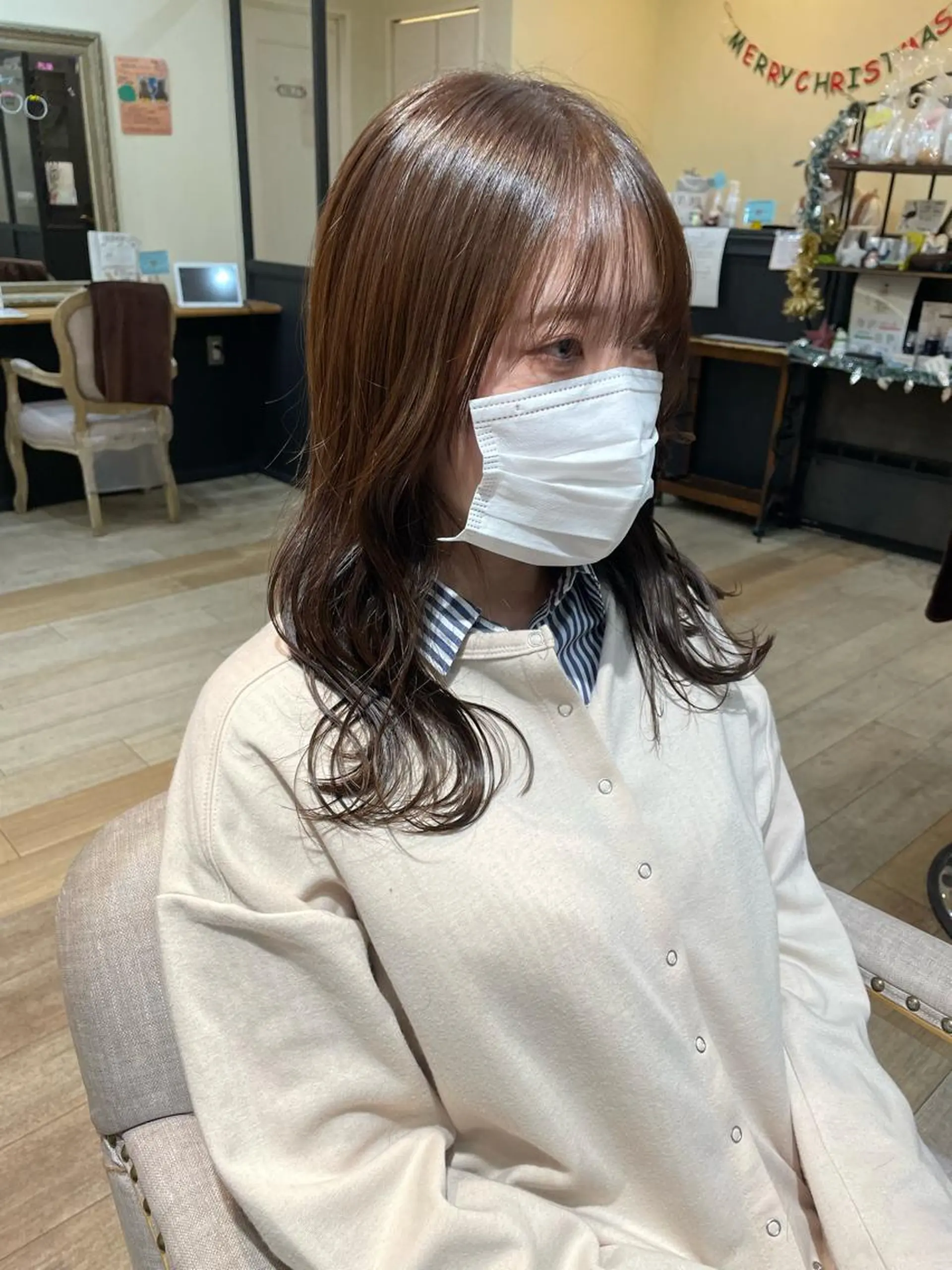 セミロング 亀川蓮 Agu hairのヘアスタイル