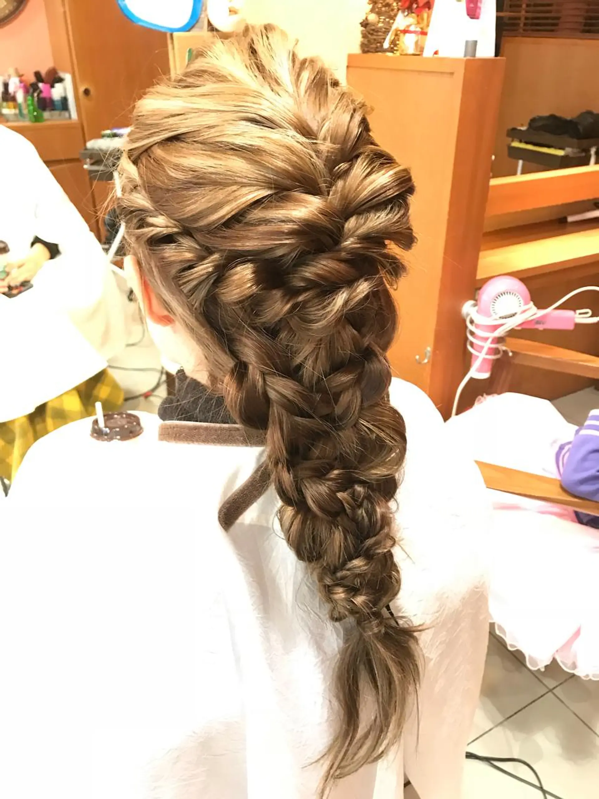 ロング カラー ヘアアレンジ 結婚式・ブライダル アッシュ ベージュカラー 増子 幹樹のヘアスタイル