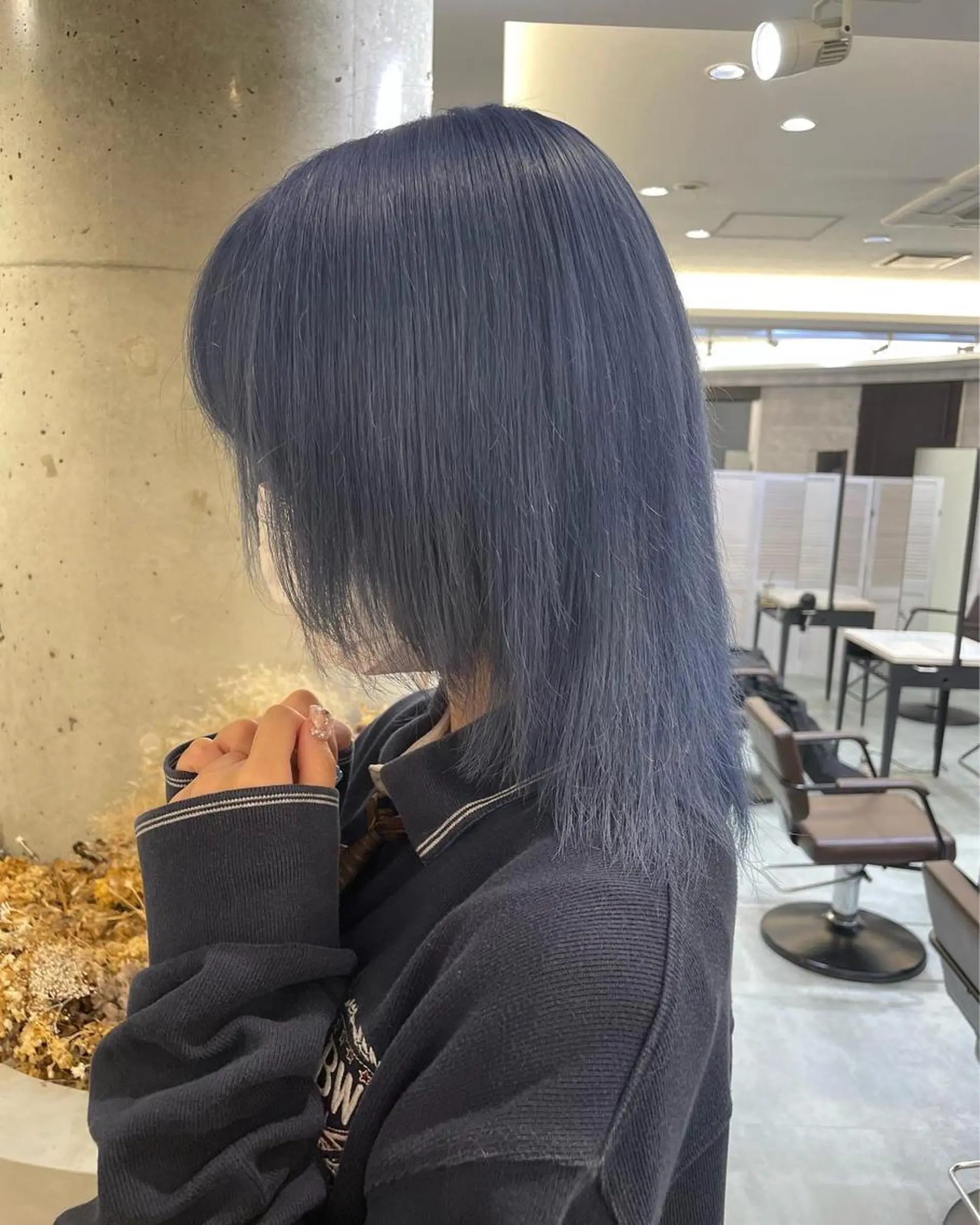 セミロング ヘアカラー トリートメント ♡似合わせハイトーン ♡maiのヘアスタイル