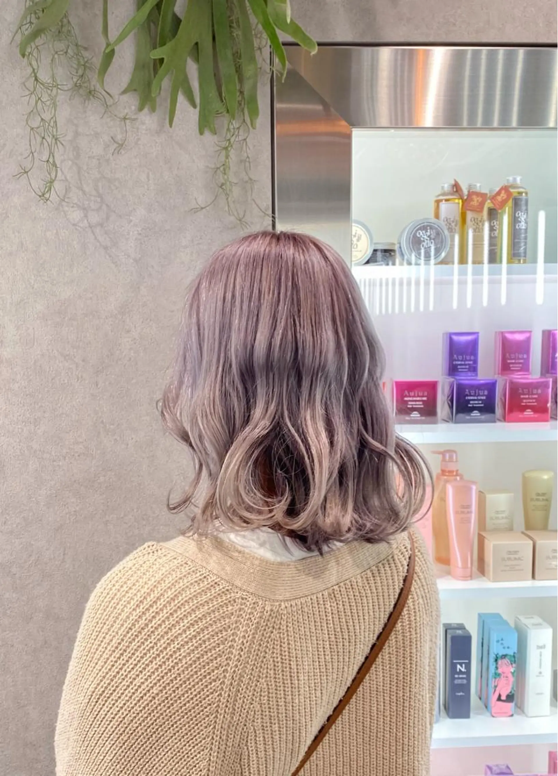 ミディアム カラー ヘアカラー お洒落カジュアル🍃 まなとのヘアスタイル