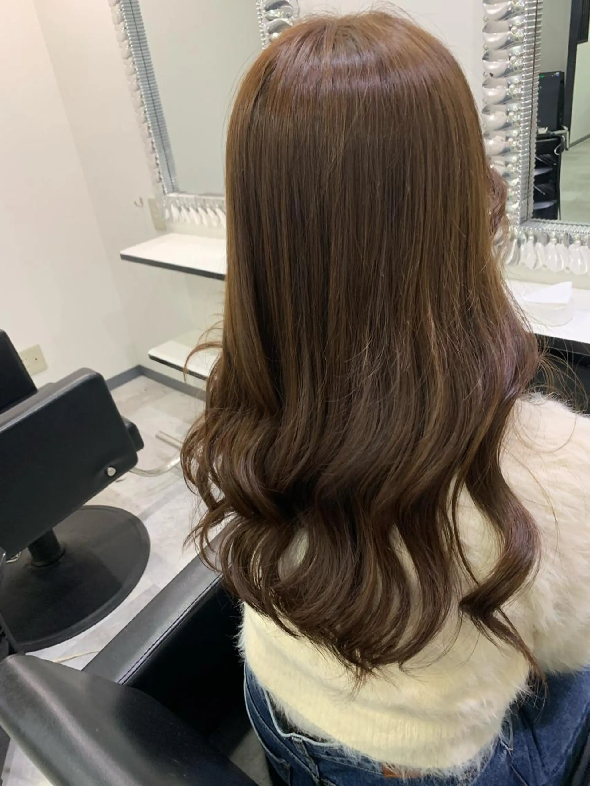 セミロング カット ヘアカラー トリートメント ルービック難波／韓国 /艶カラー/KAZUのヘアスタイル