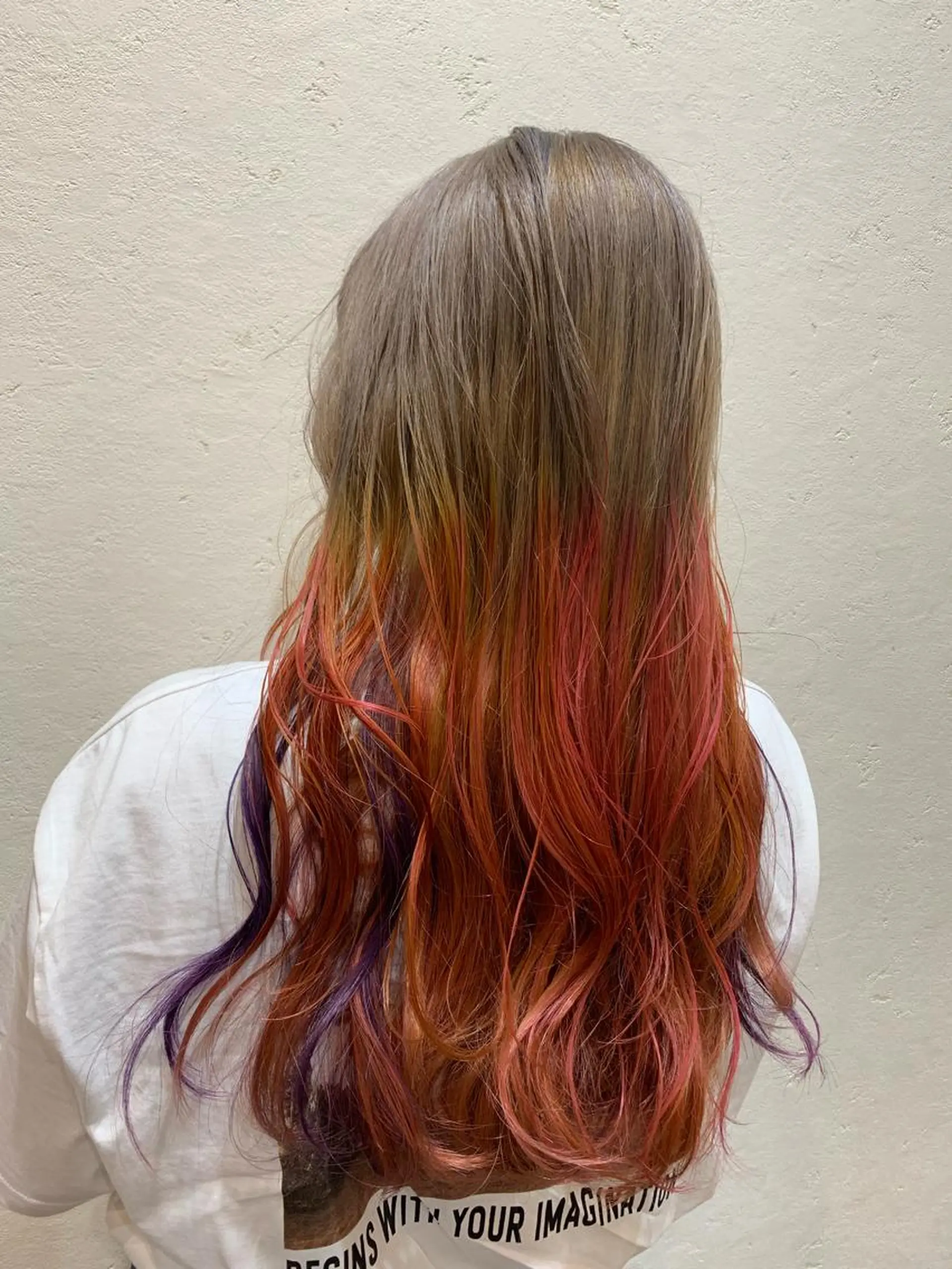 ロング カラー 天野 開のヘアスタイル