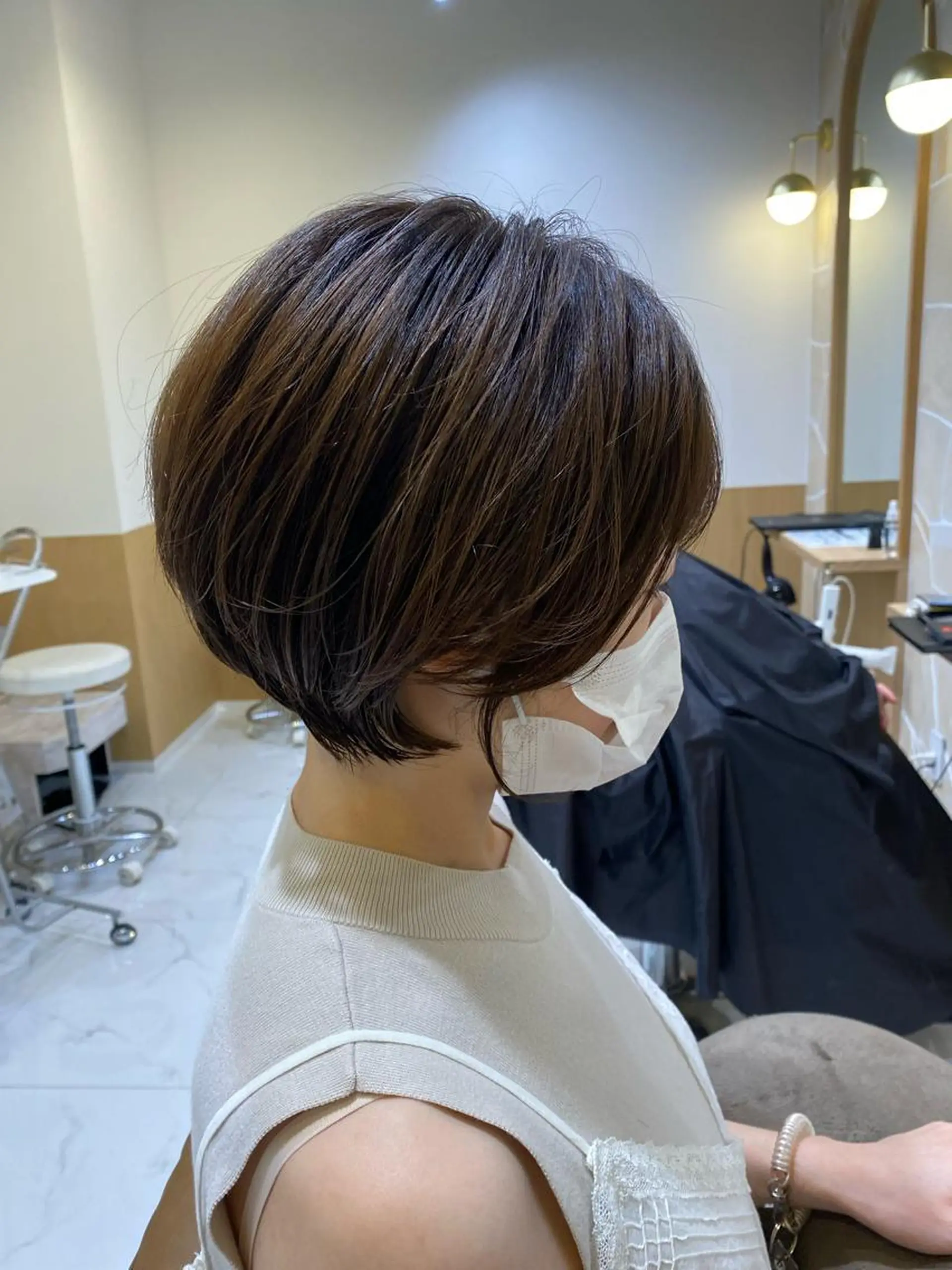 ショート ショートボブ 丸みショート ボブ ショートヘア 坂井 茅聖のヘアスタイル