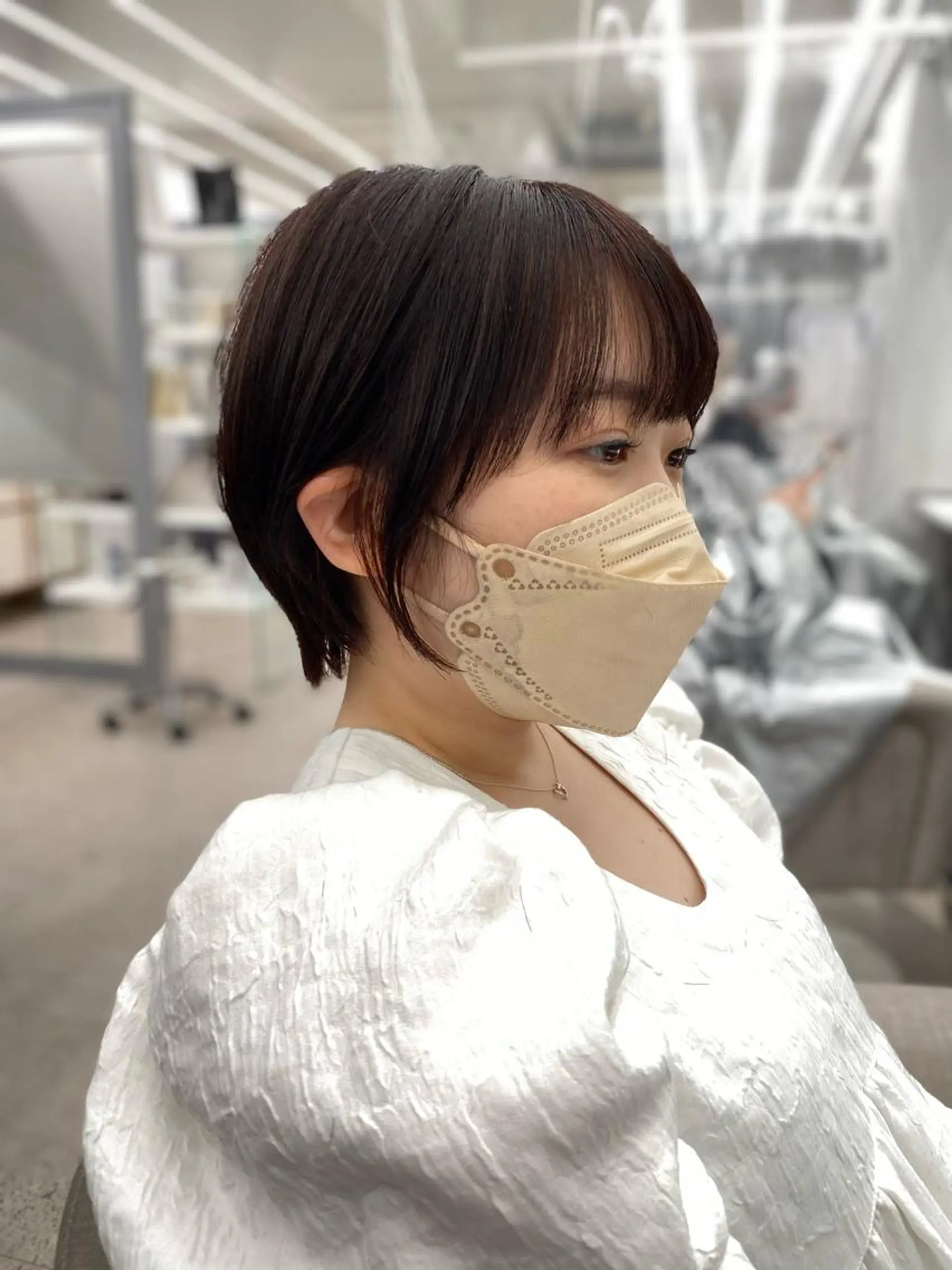 ショート 京都レイヤーカット/ 縮毛矯正/羽柴りくのヘアスタイル