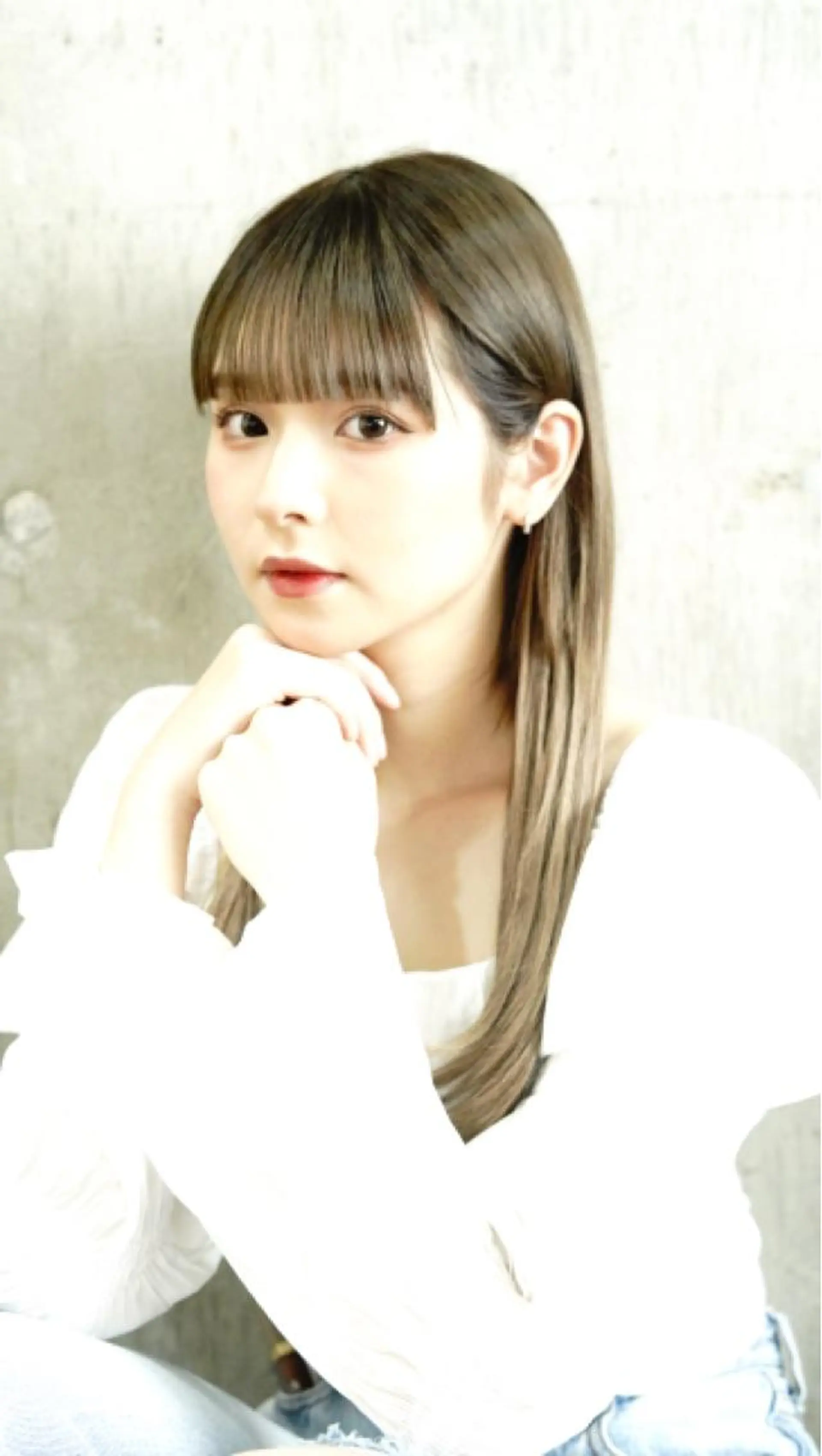 ロング yelm所属・🫒オリーブカラー ミディアムレイヤー✨のヘアスタイル