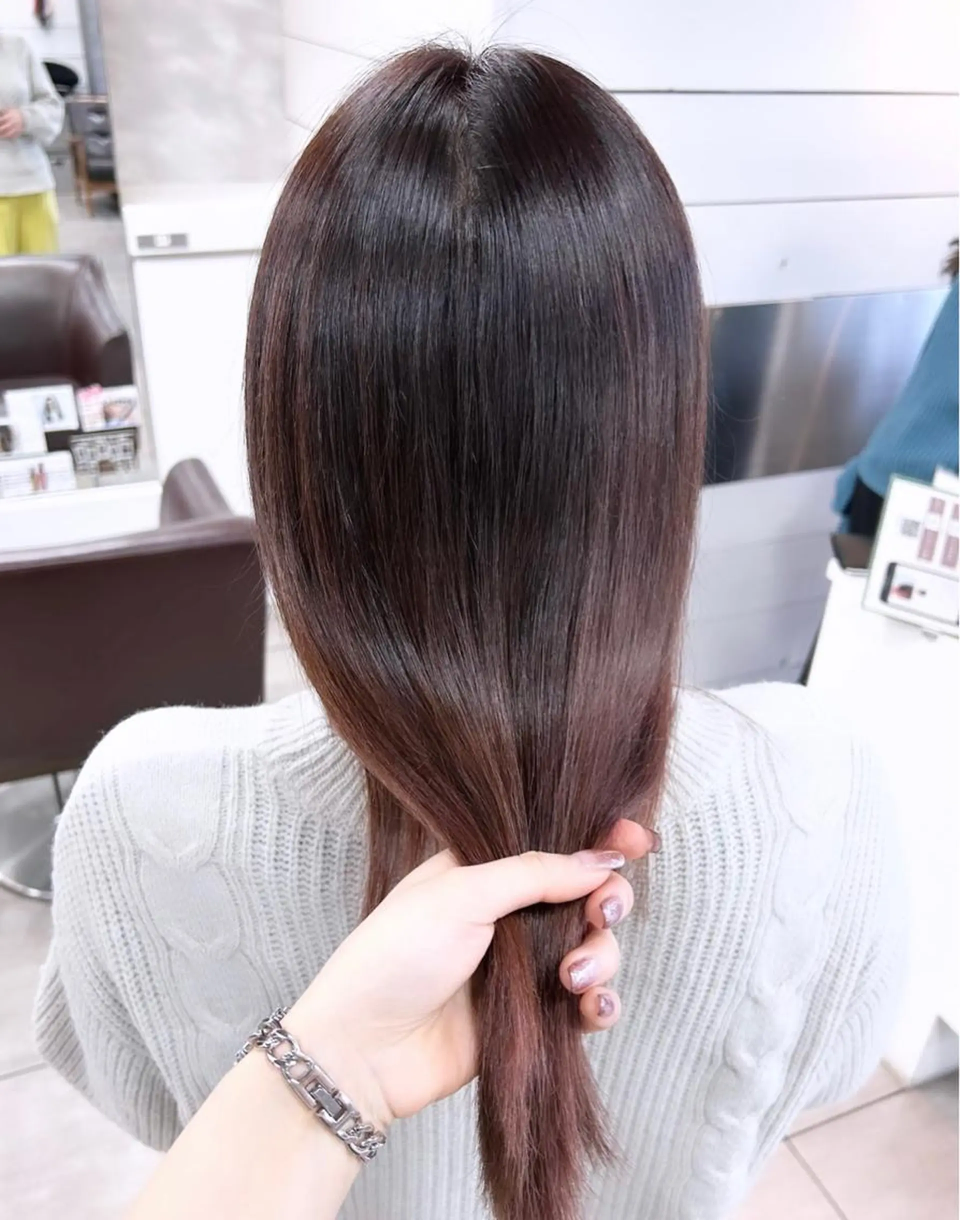 ミディアム ピンクブラウン 🫧艶髪カラー🫧 森本くるみのヘアスタイル