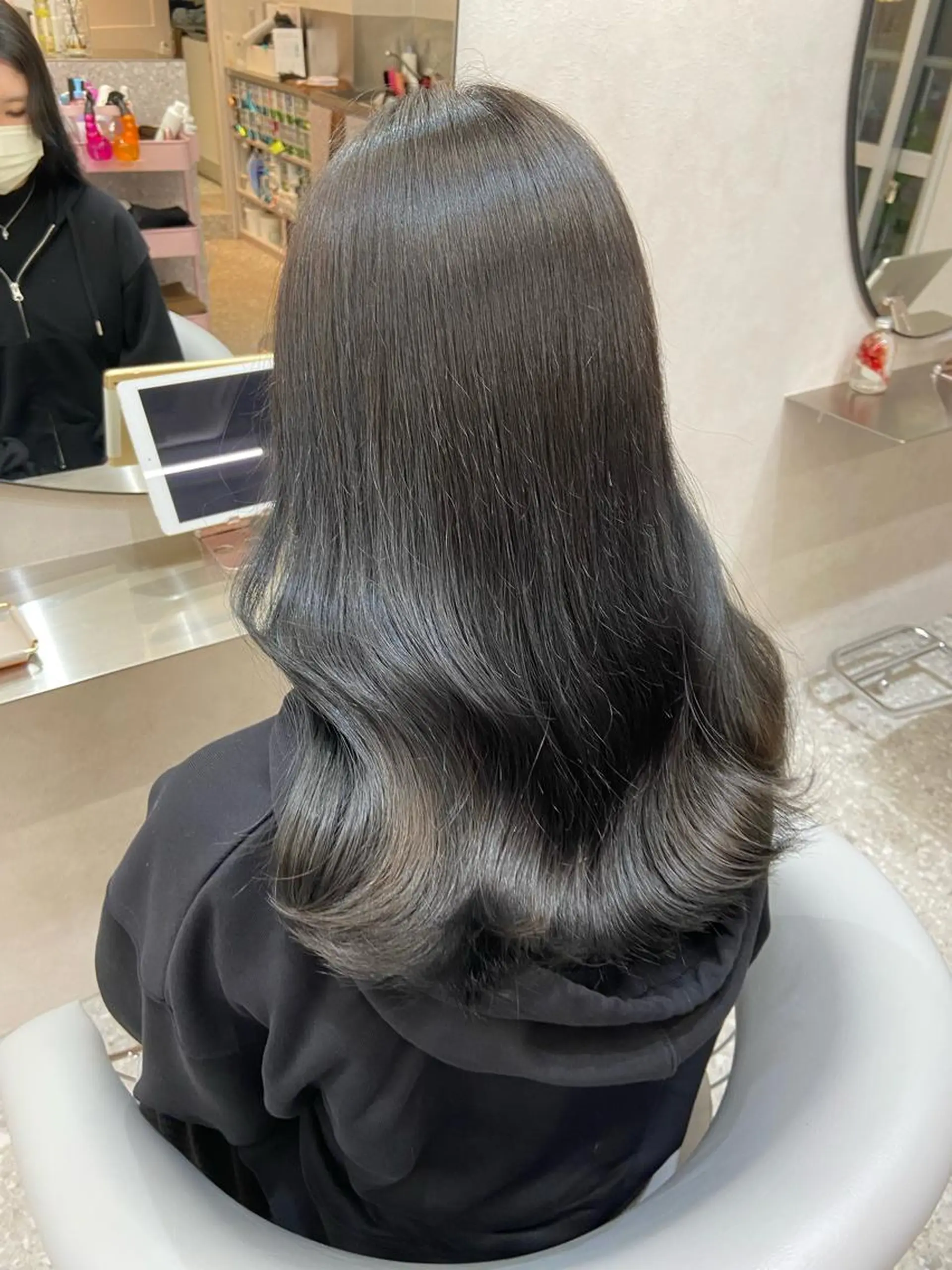 セミロング カラー カット ヘアカラー トリートメント 新宿/韓国ヘア 中明度カラー/かやのヘアスタイル