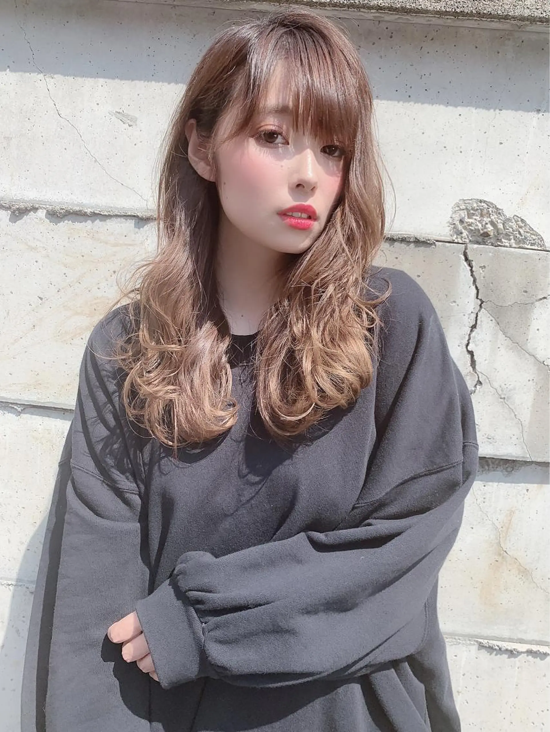 ロング SAKURA 原宿所属・なかの たくみのヘアスタイル