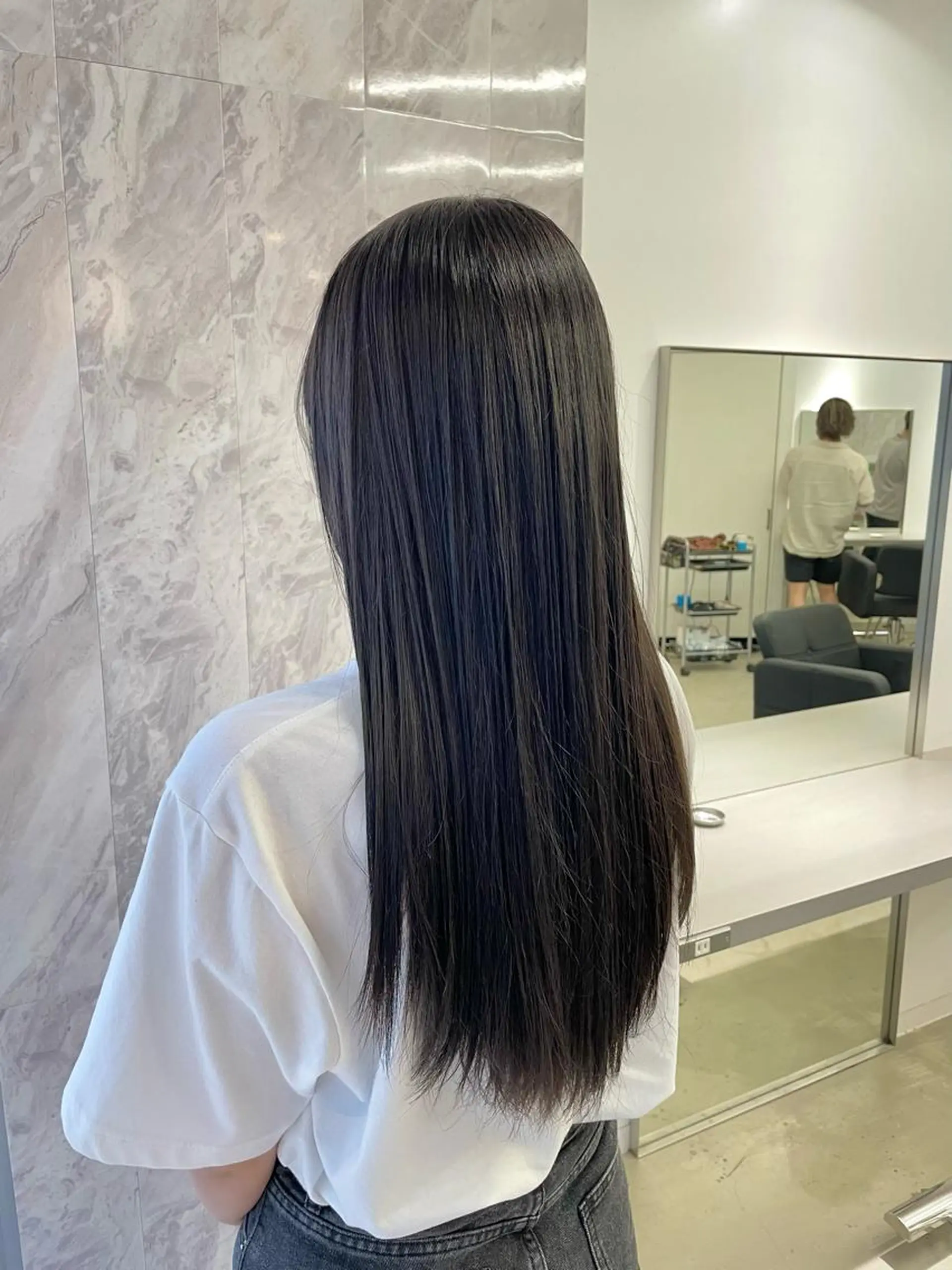 セミロング ヘアカラー トリートメント ヘアセット 🎗 💖井上 竜 ブリーチ指名No.1のヘアスタイル