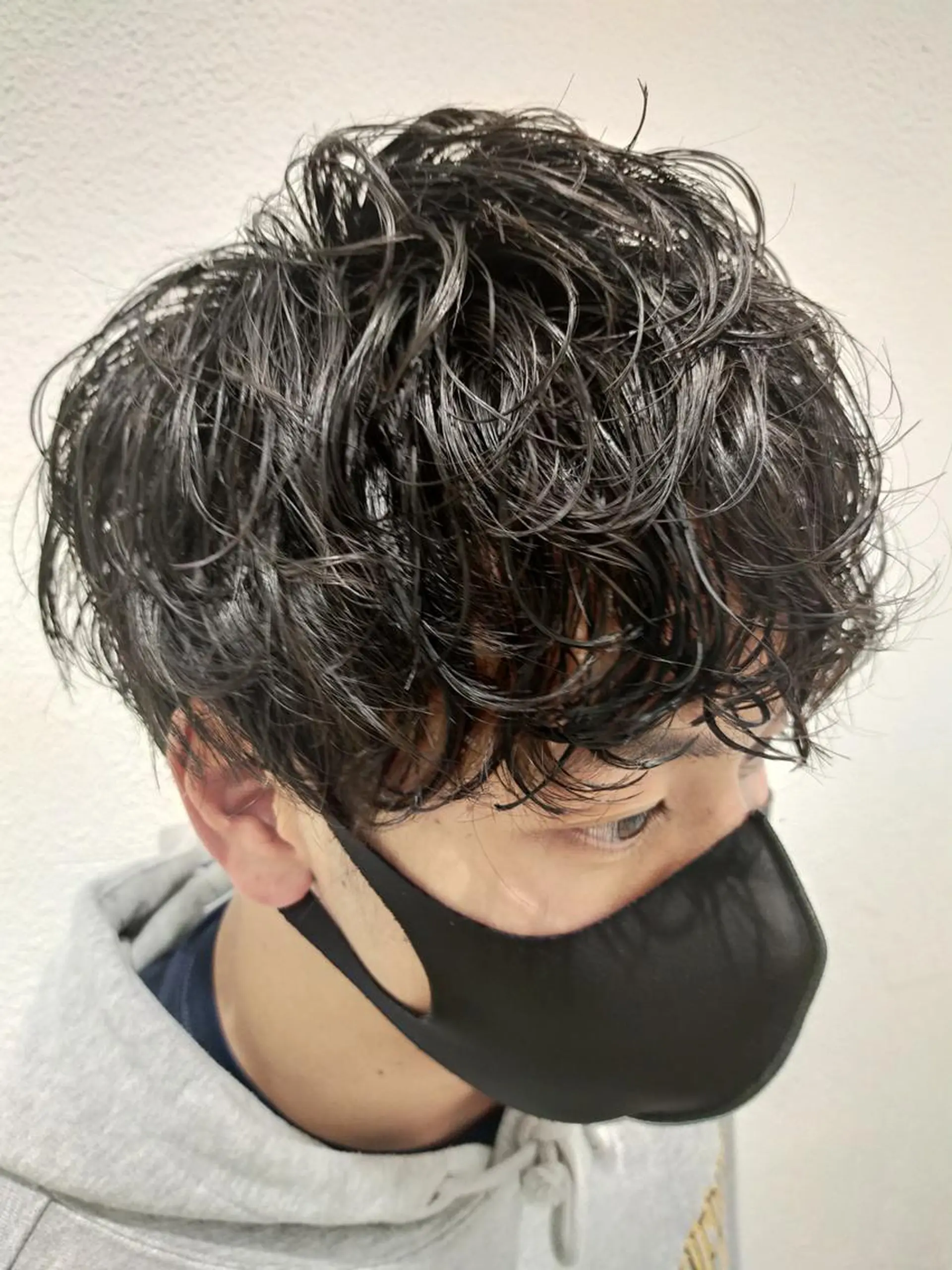 ショート パーマ メンズ Ash 店長 木村 和人のヘアスタイル