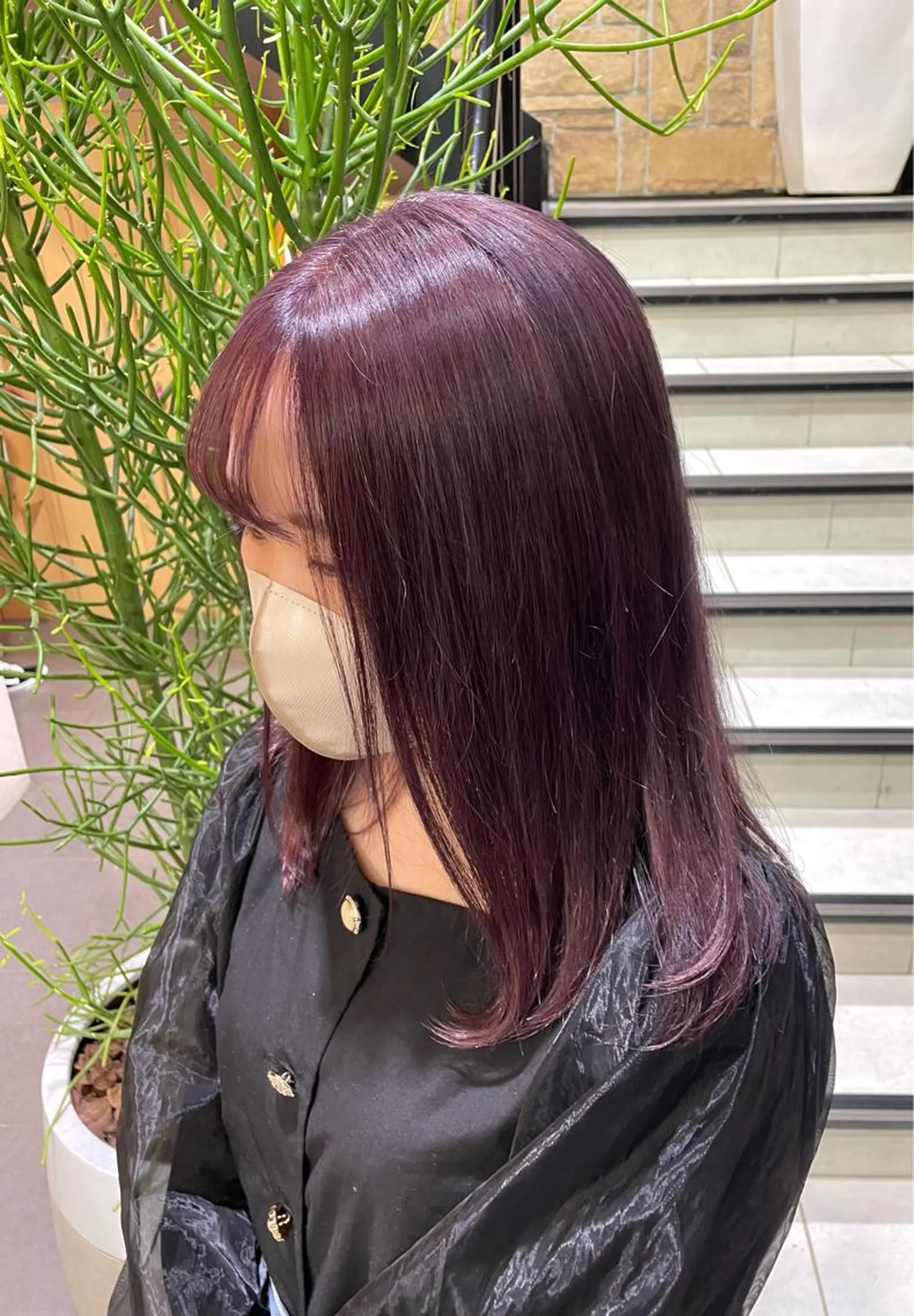 ロング ピンクラベンダー 艶髪カラー🫧 髪質改善🪽萩原のヘアスタイル