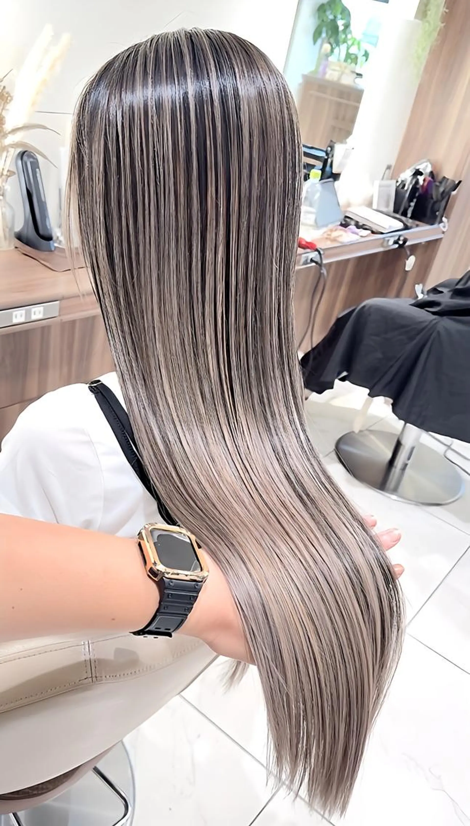 ロング 髪質改善 トリートメント トリートメント ヘッドスパ 髪質改善/縮毛矯正 /カラー/篠塚菜々子のヘアスタイル