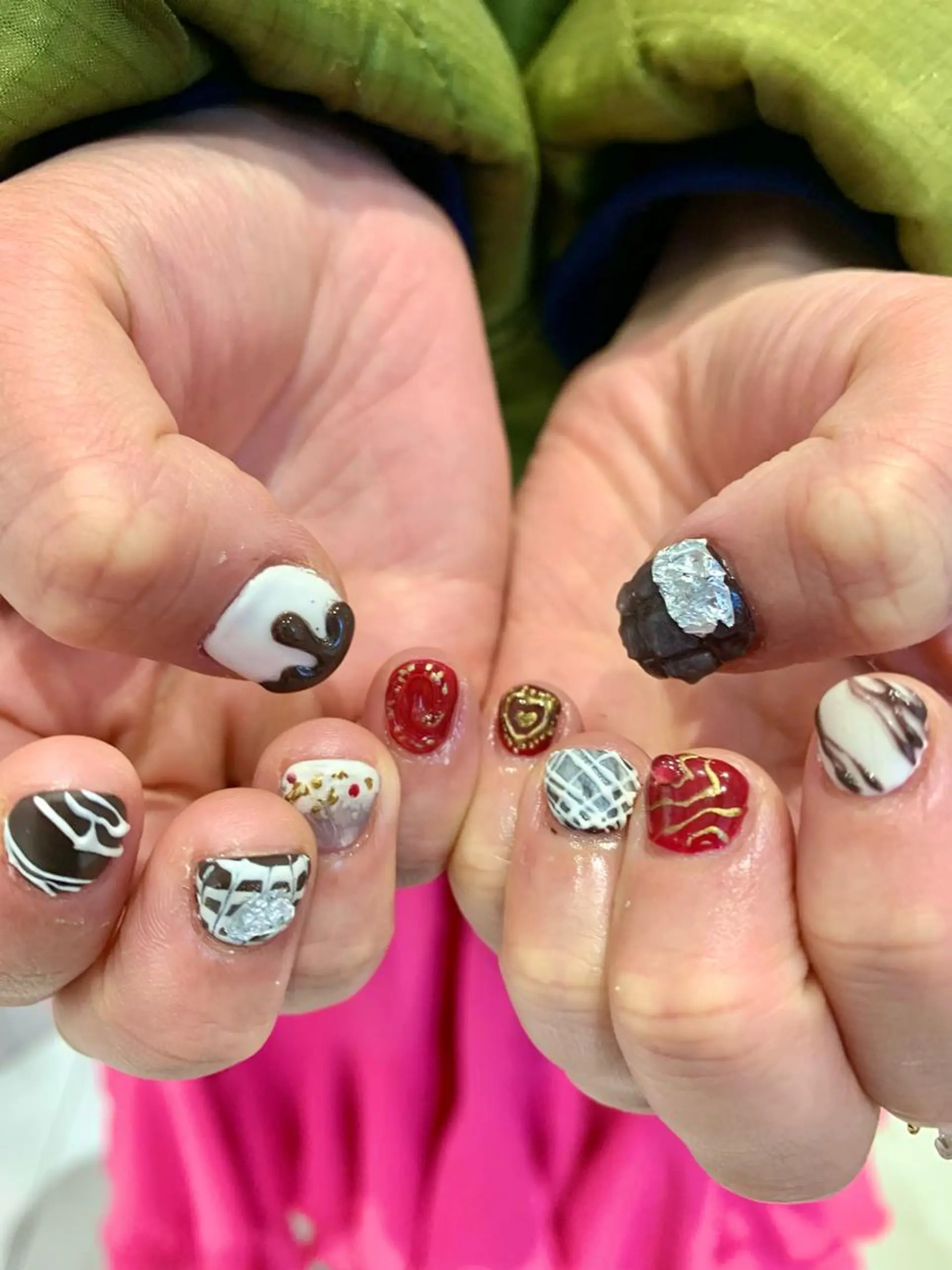 ネイル バレンタイン ハンドネイル Kureha/ネイル トレンドヘアのヘアスタイル