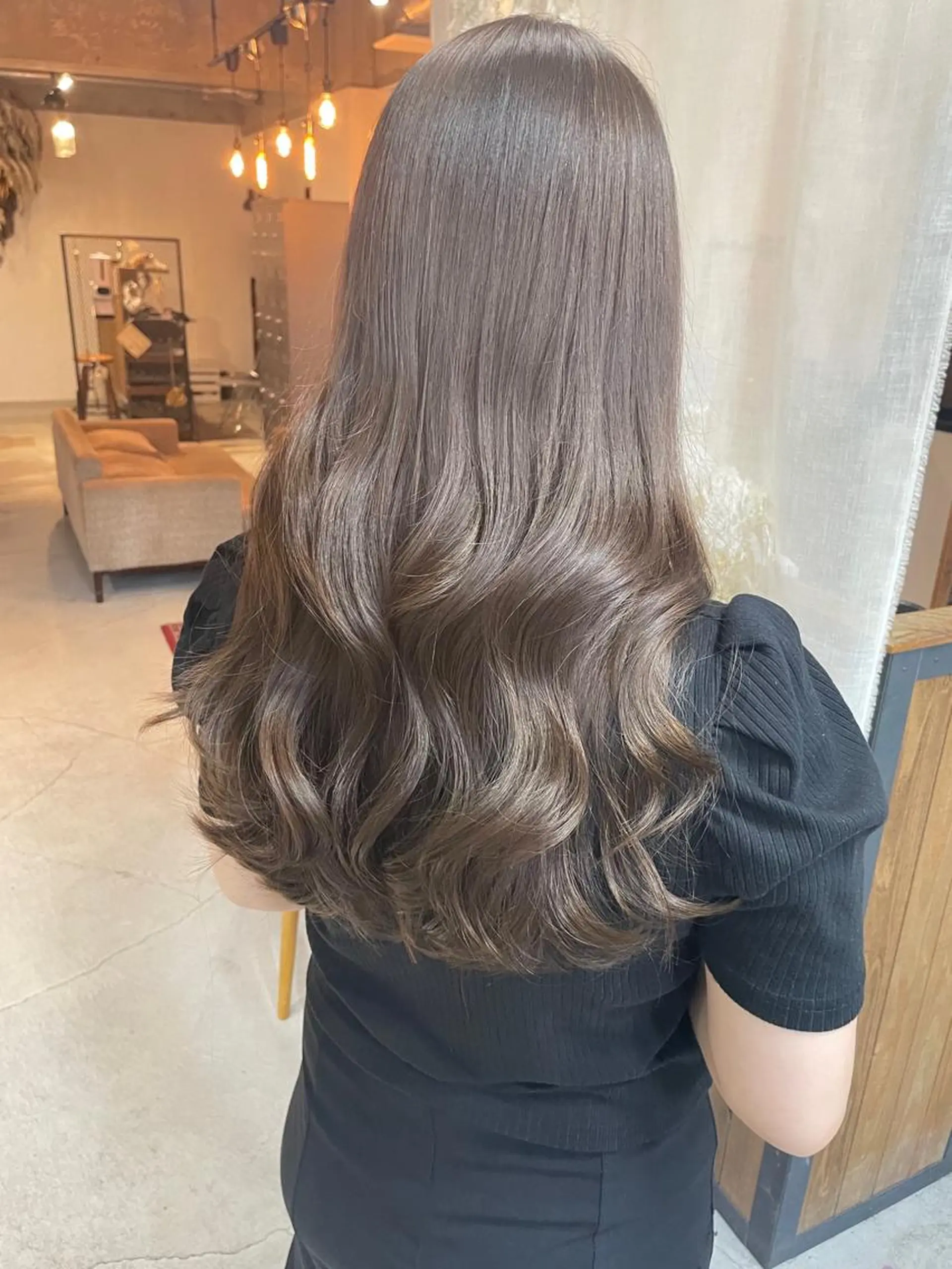 ロング カラー unico.所属・韓国ヘア/暖色カラー 新美多英のヘアスタイル