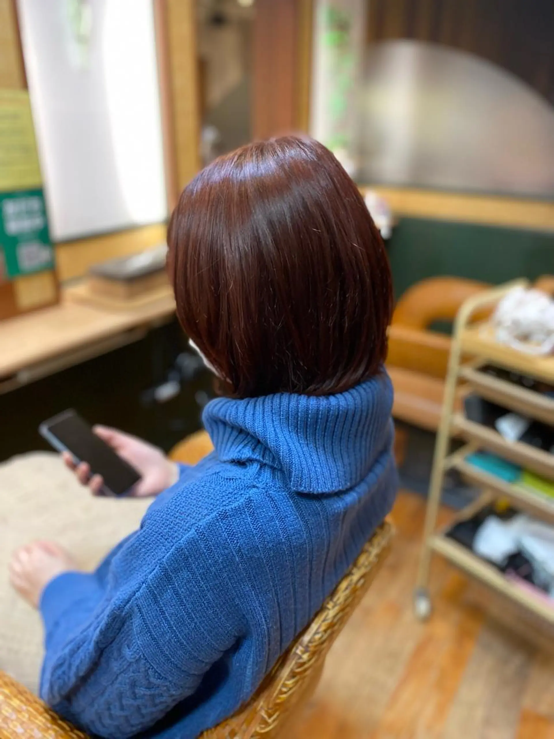 セミロング カット ヘアカラー トリートメント 髪質改善/艶カラー 塩野成一のヘアスタイル