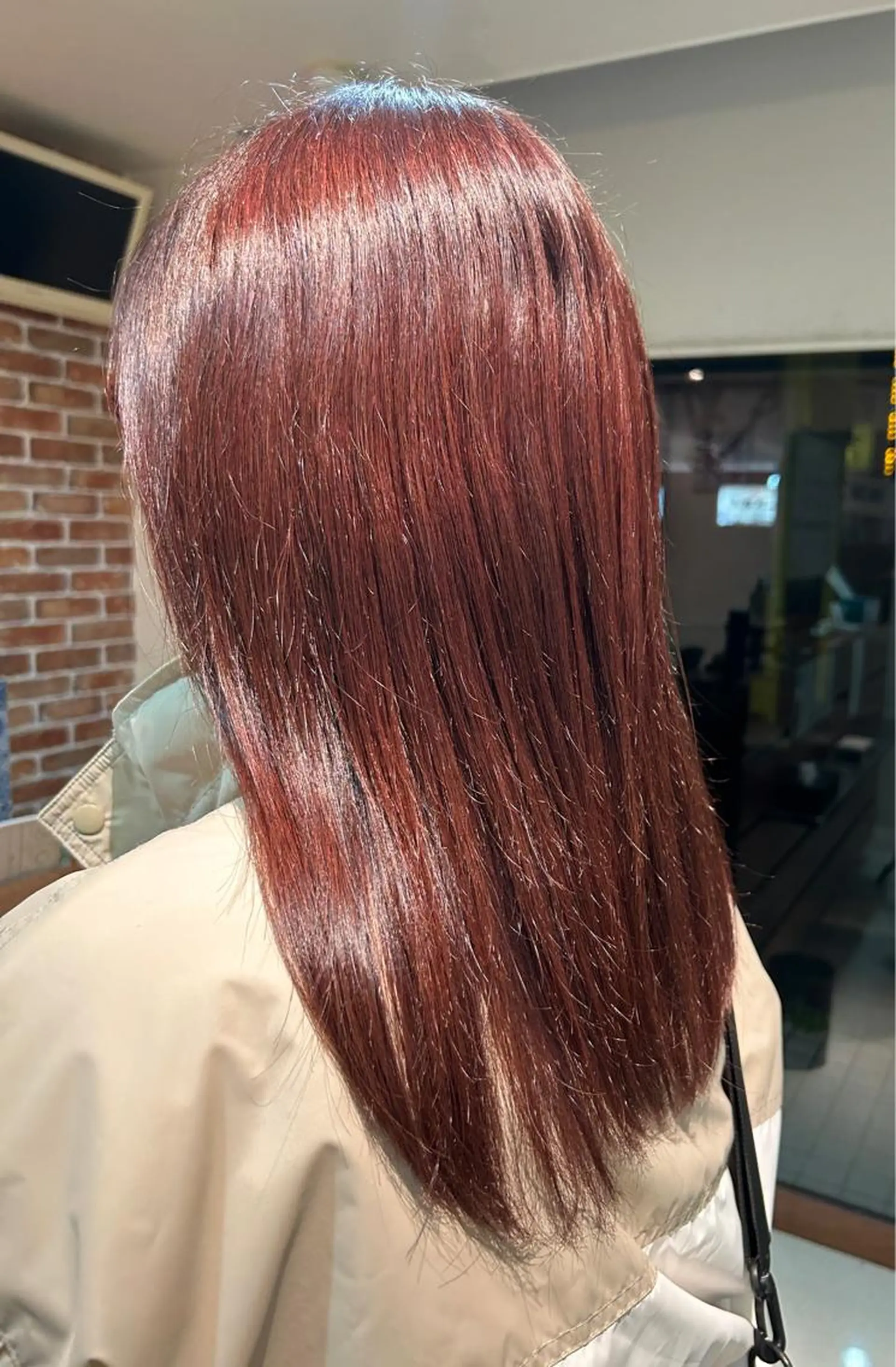 ロング カラー ピンクカラー レッドカラー レイフィールド滝ノ水店所属・RayField かおるのヘアスタイル