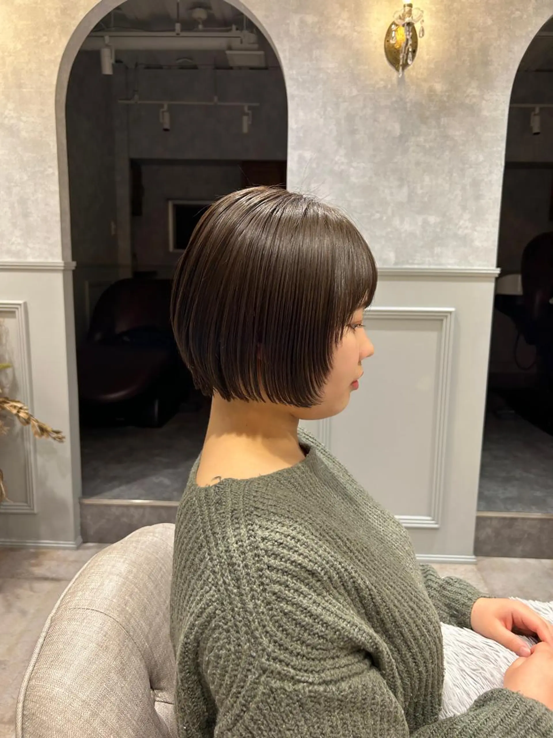 ショート ボブ 小野 明日香のヘアスタイル