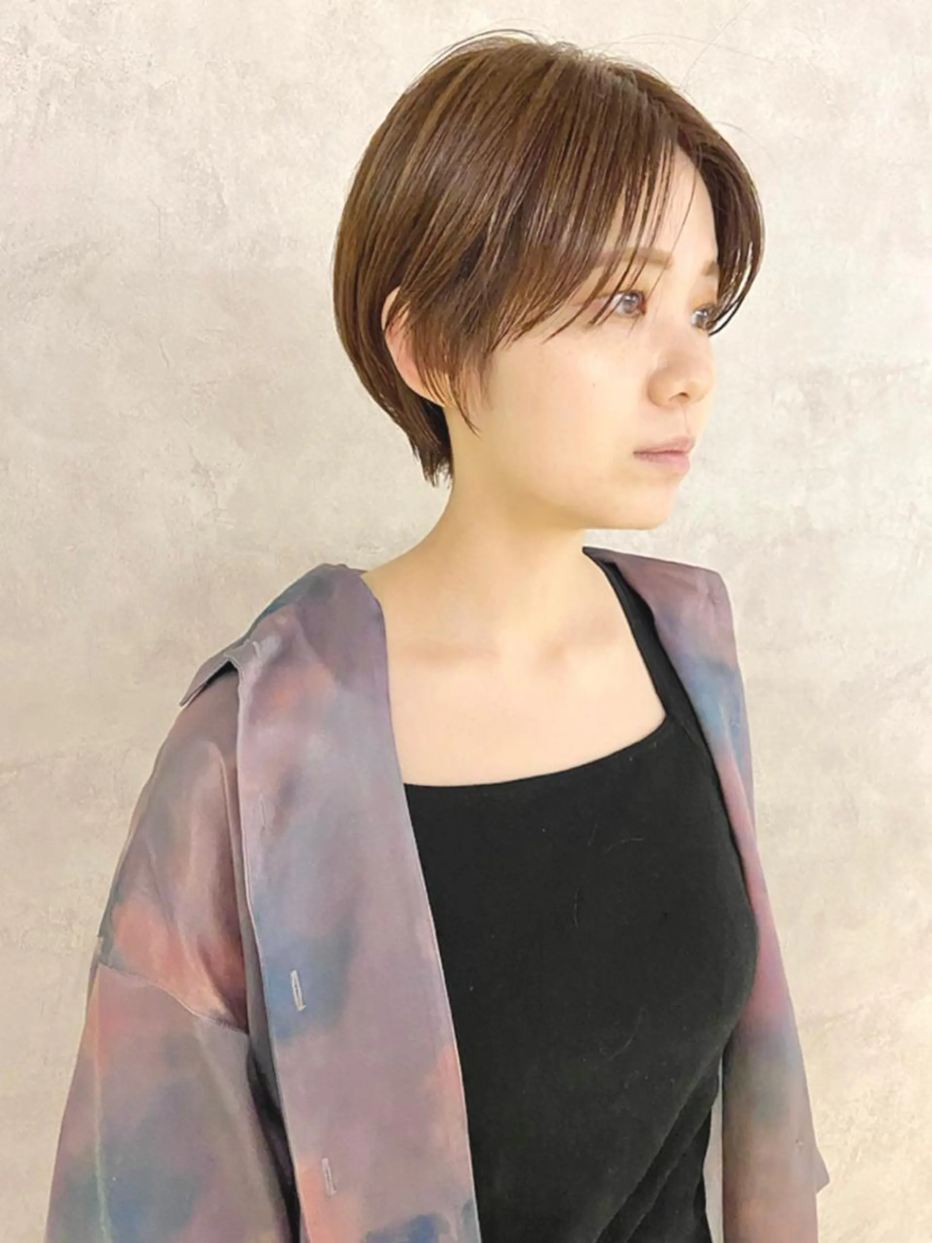 ショート カラー ブラウンカラー ショートヘア ヘアカラー gotoday shiare salon渋谷モディ店所属・大人ヘア/ショート/ ボブ/レイヤーのヘアスタイル