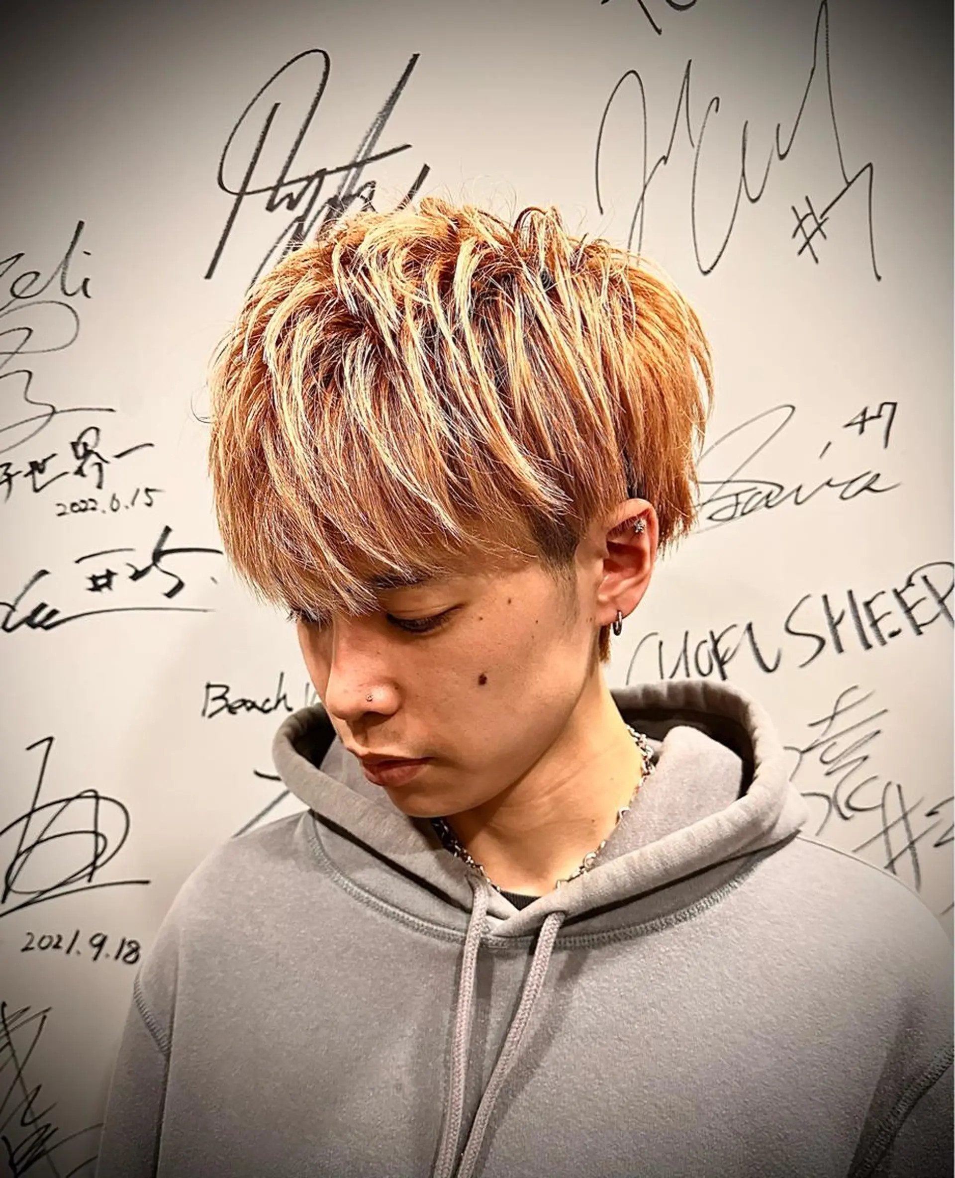 ミディアム メンズ 横浜 カット全般 大槻のヘアスタイル