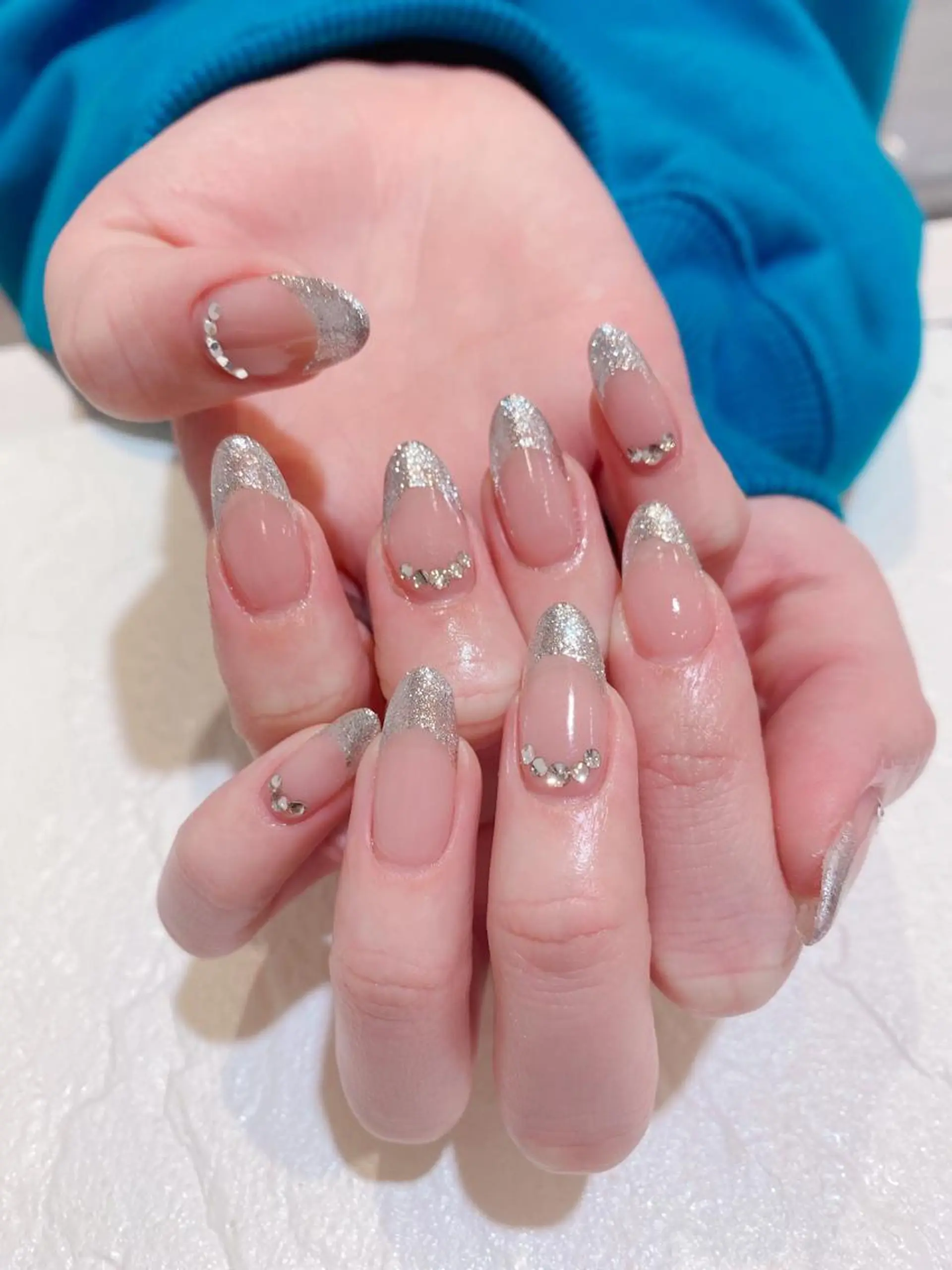 ネイル フレンチネイル ハンドネイル 鈴木 優菜のネイルデザイン