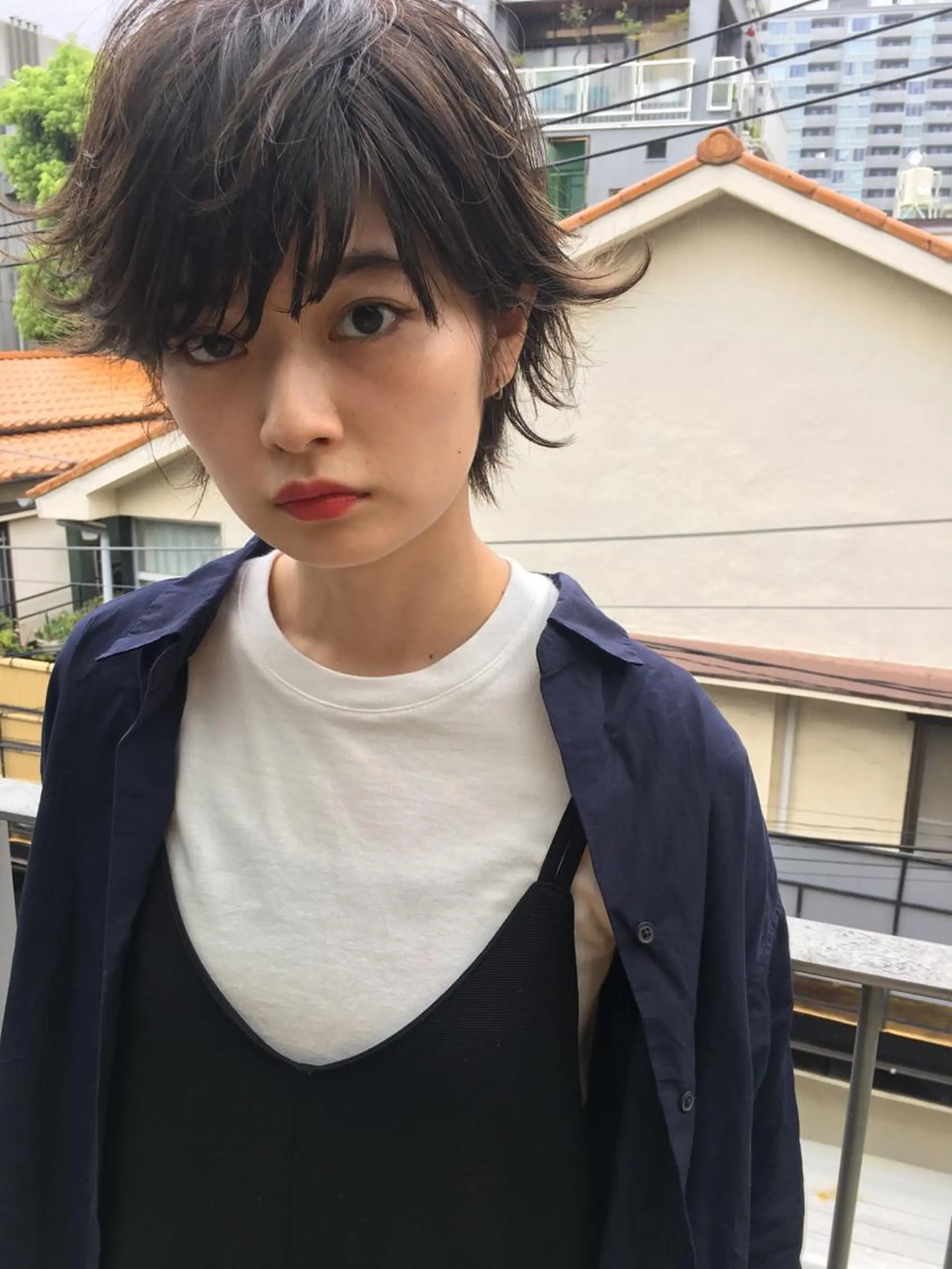 ショート カラー レイヤーカット BLend 渋谷のヘアスタイル