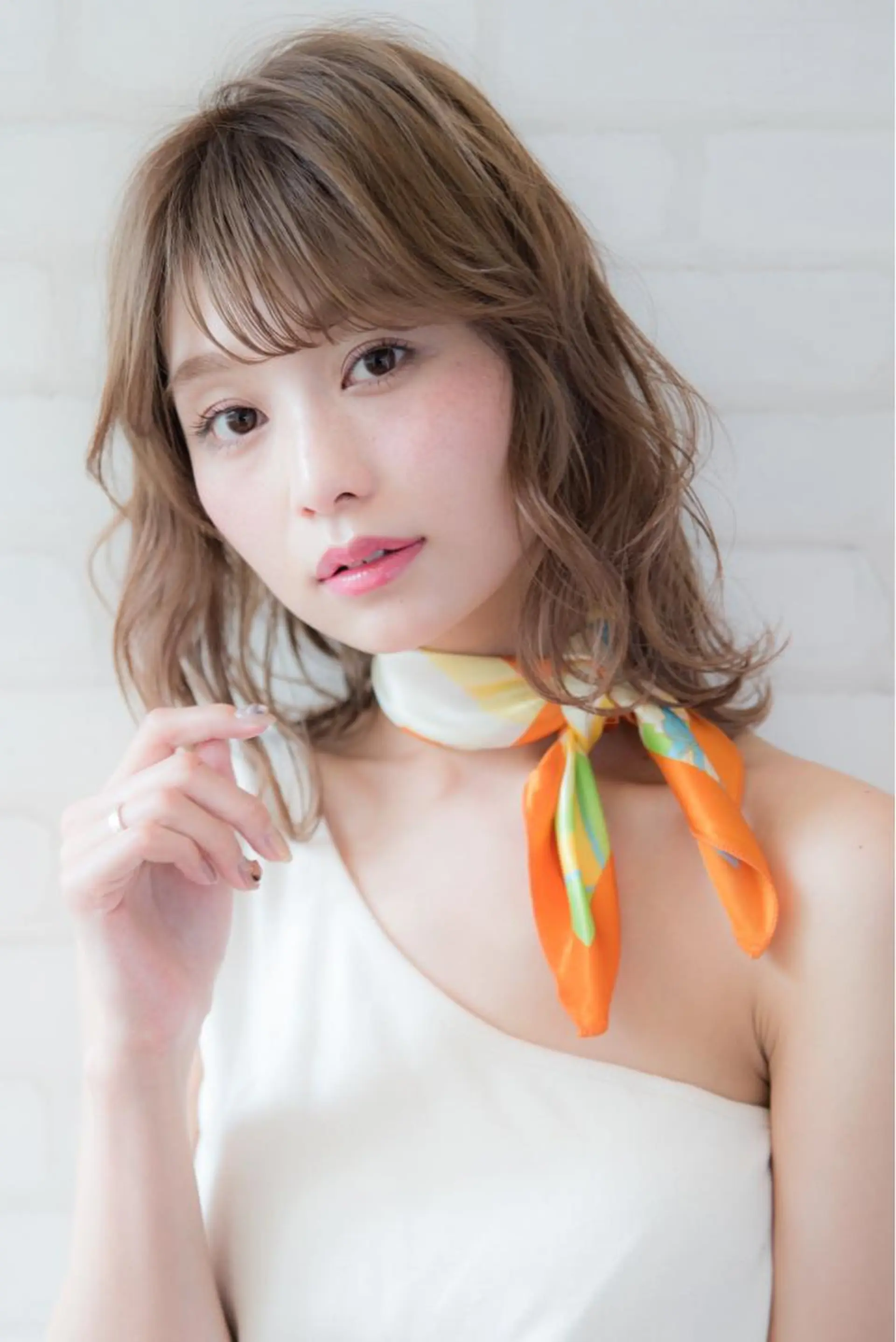 ミディアム カット ヘアカラー トリートメント 高橋 一矢のヘアスタイル