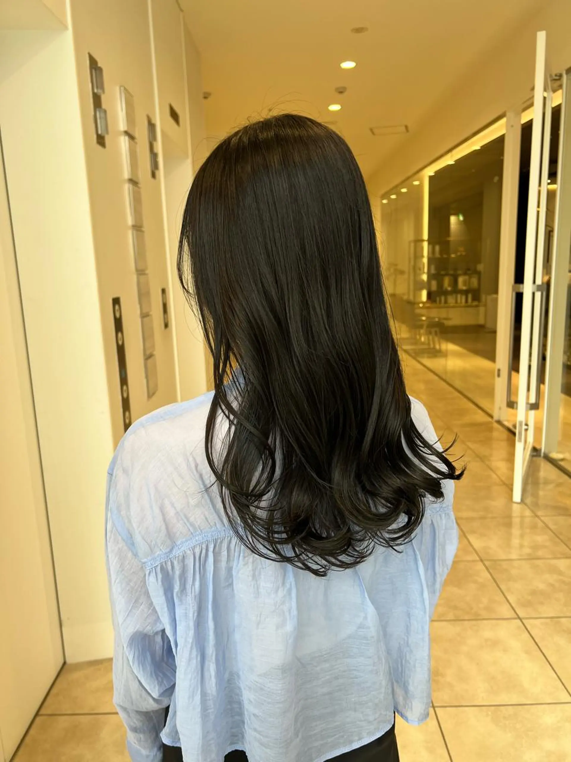 ロング カラー 透明感カラー レイヤーカット 似合わせカット 小顔カット 💎K-two名古屋 安田ちづる💎のヘアスタイル