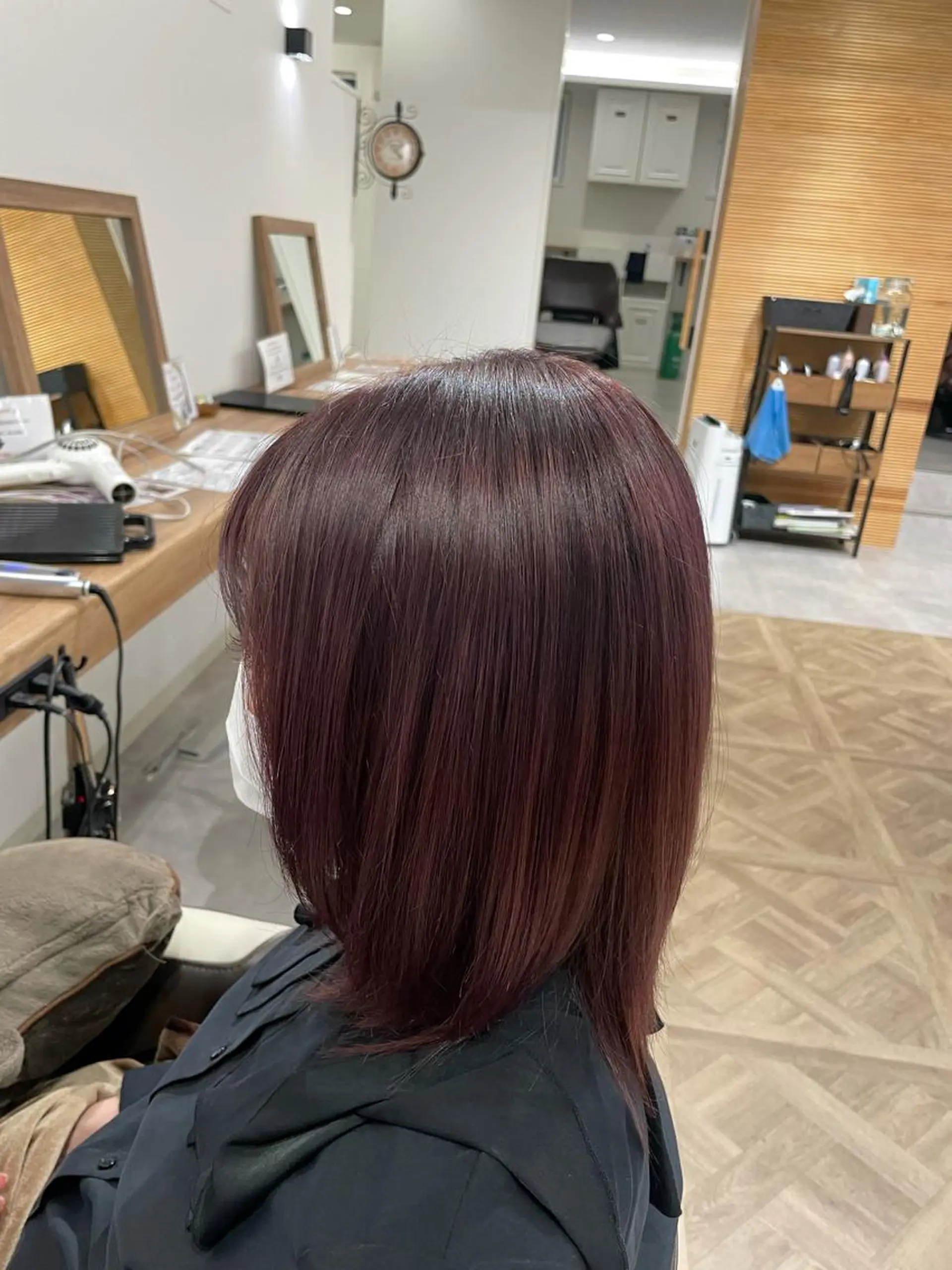 ミディアム カラー no4ナチュラル戸祭所属・山越 美裕樹のヘアスタイル