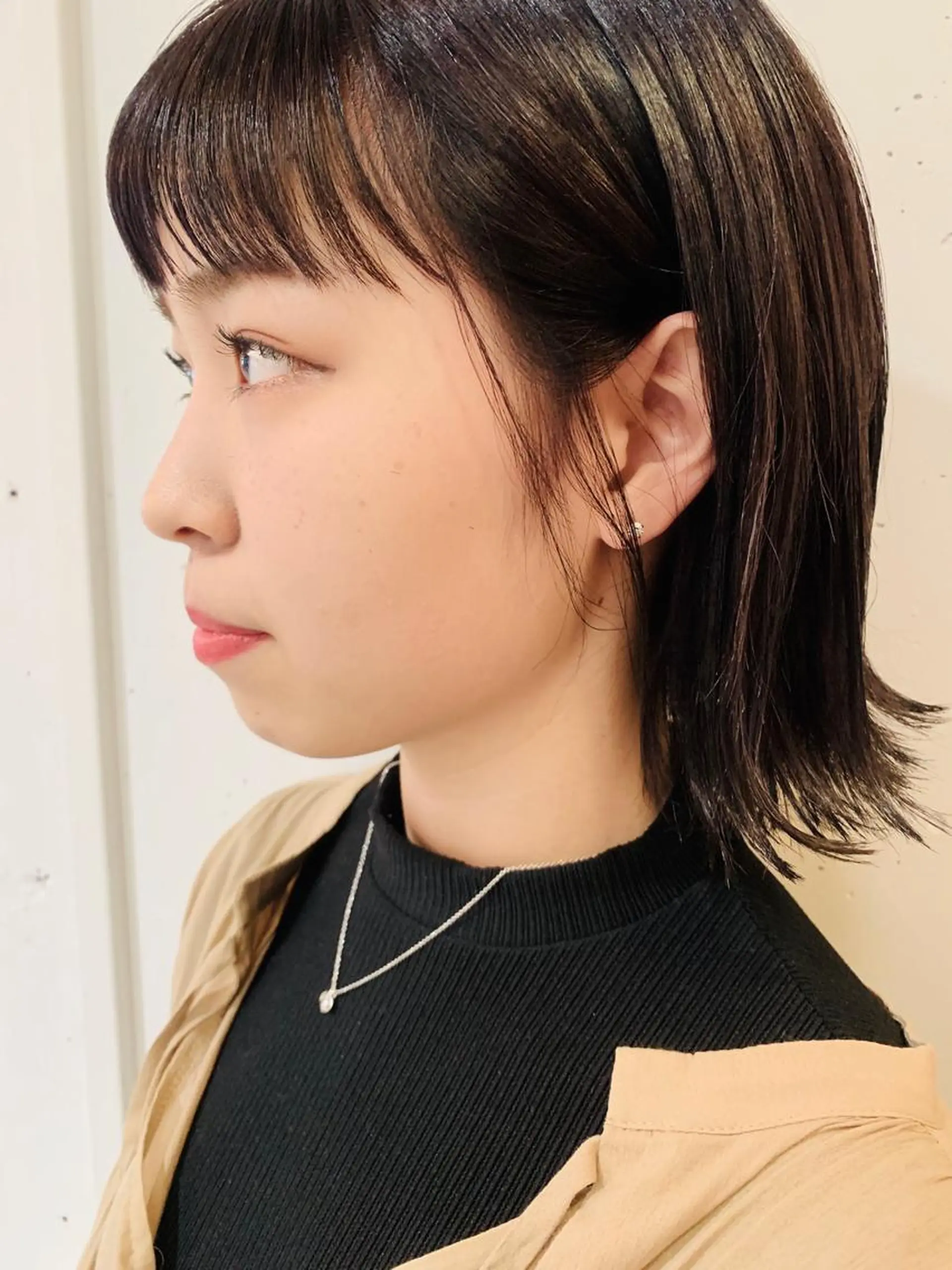 ショート カラー ボブ 外ハネヘア カット 林下 大輔のヘアスタイル