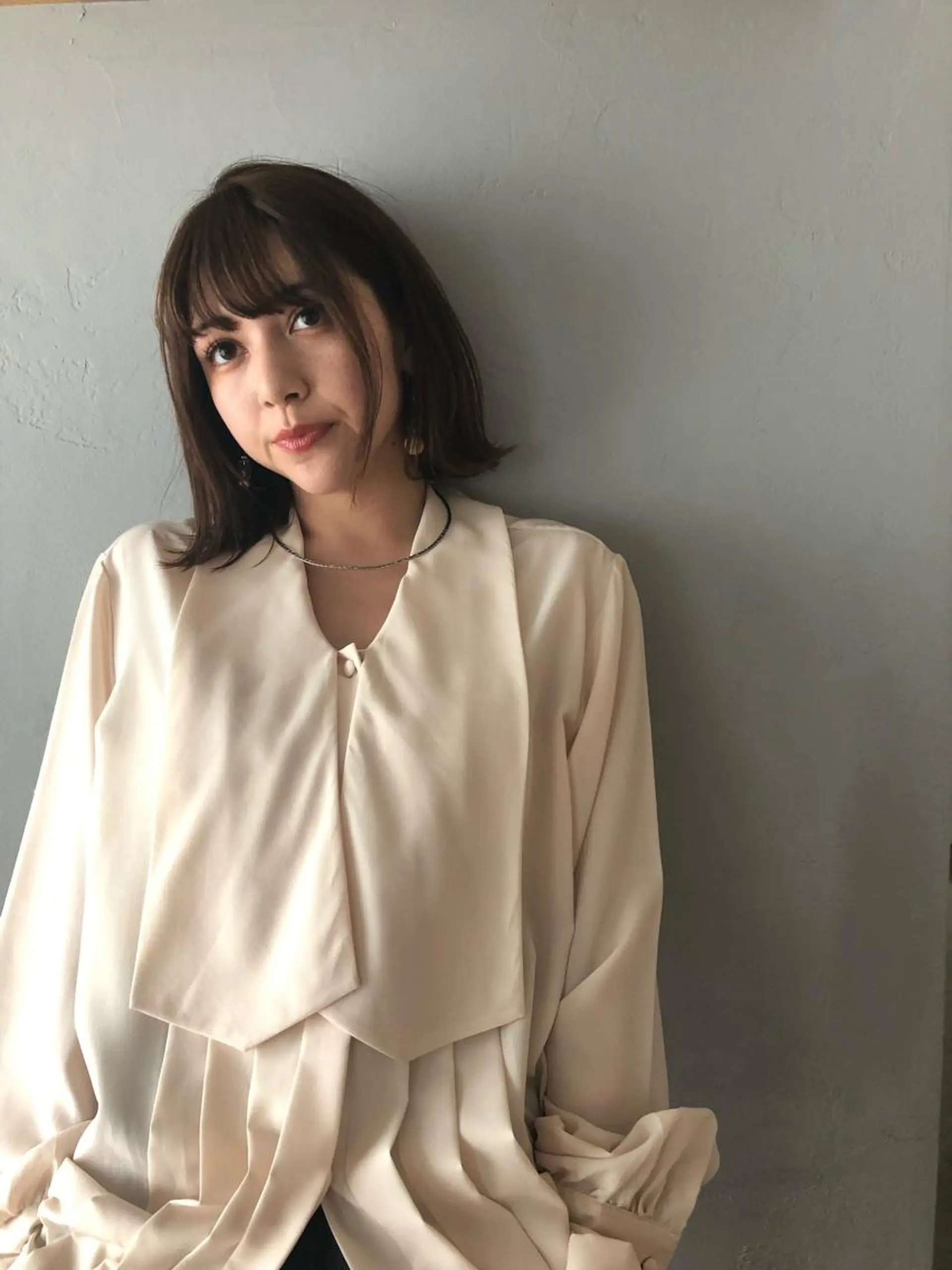 ミディアム カラー IVORY.所属・🟩白髪ぼかし/ボブ /ショートヘア/大司のヘアスタイル