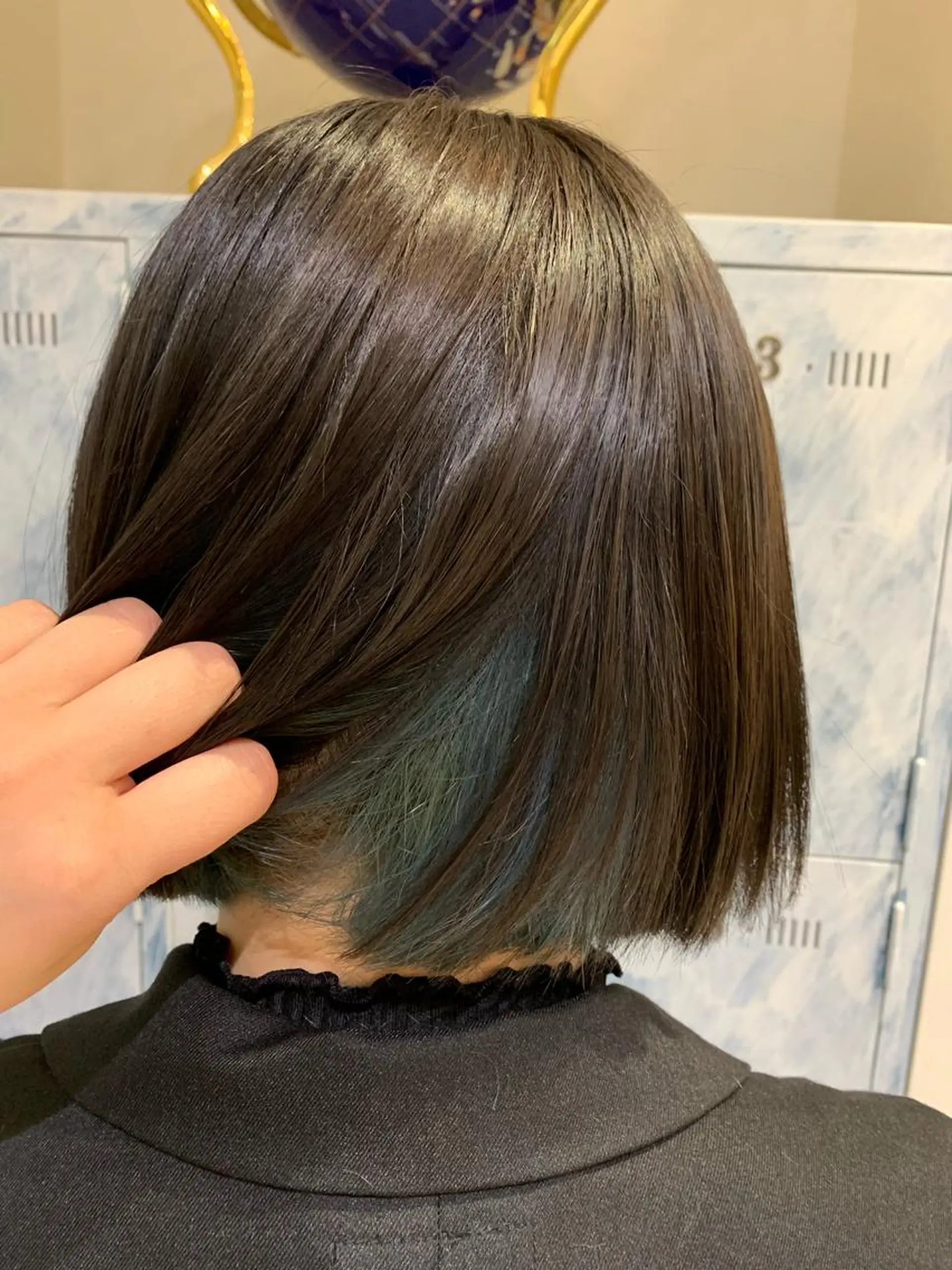 ショート カラー 切りっぱなしボブ インナーカラー ボブ 髪質改善/縮毛矯正 ツヤ髪🩷さつきのヘアスタイル