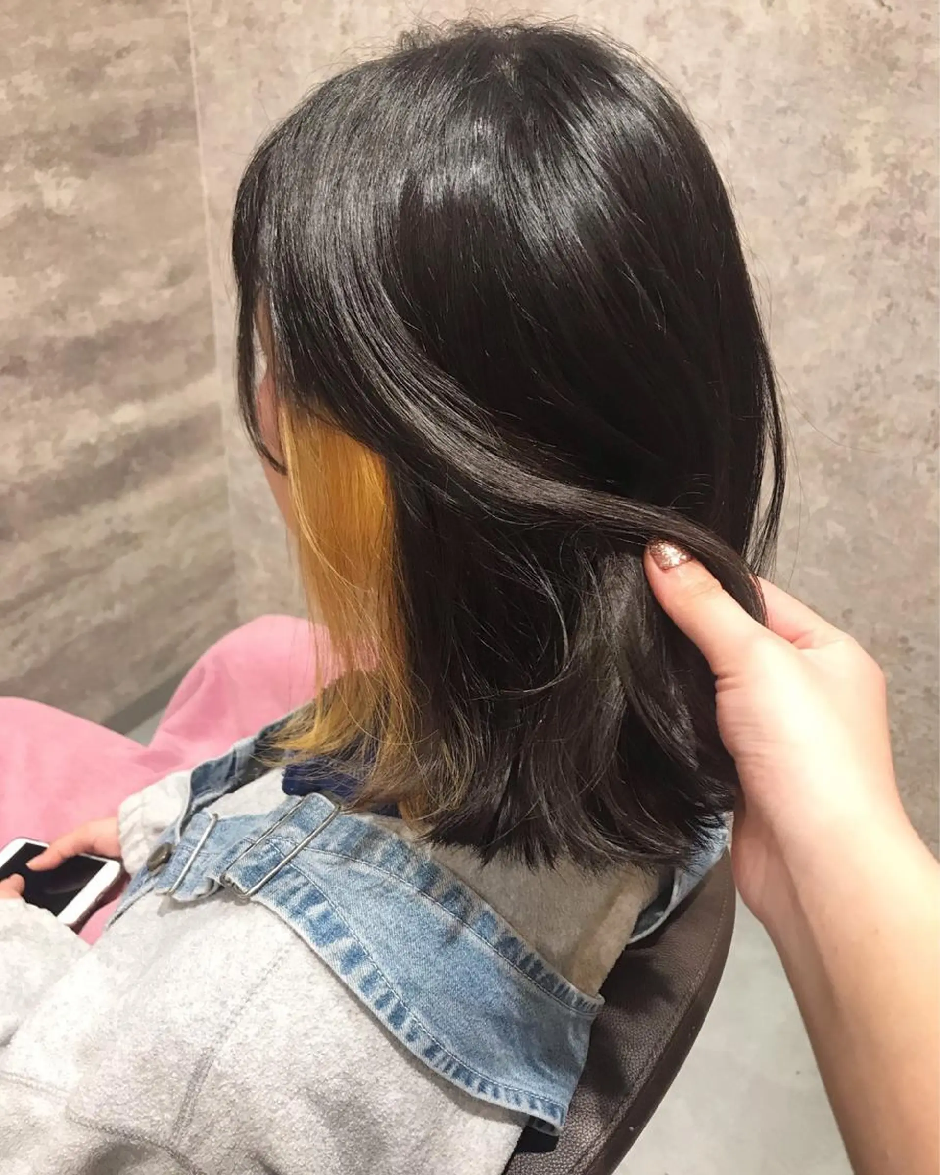 ミディアム カラー イエローカラー 🫟Blanco🫟 Color&Careのヘアスタイル