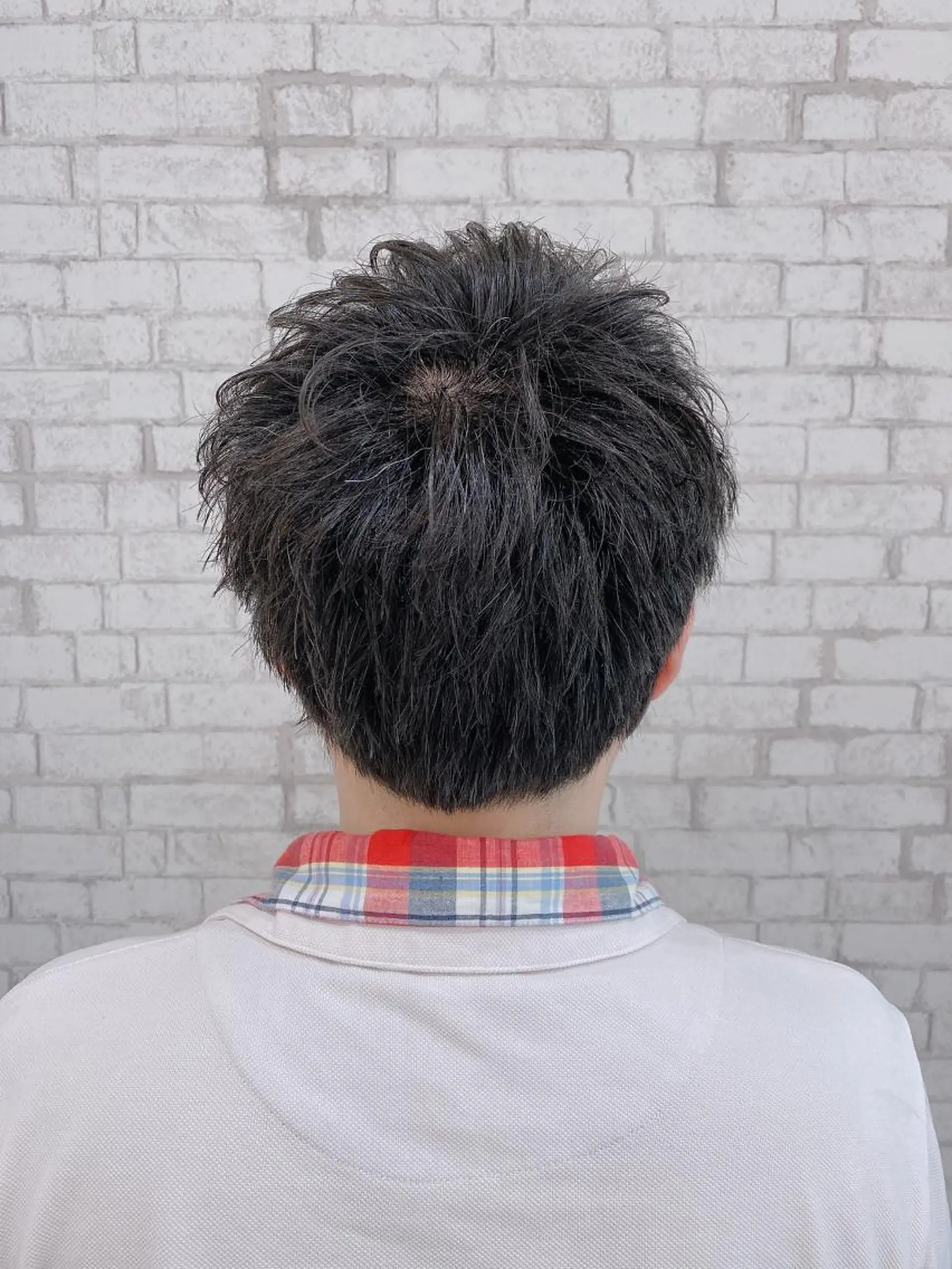 ショート ヘアアレンジ メンズ カット ブリーチなし艶カラー 東家のヘアスタイル