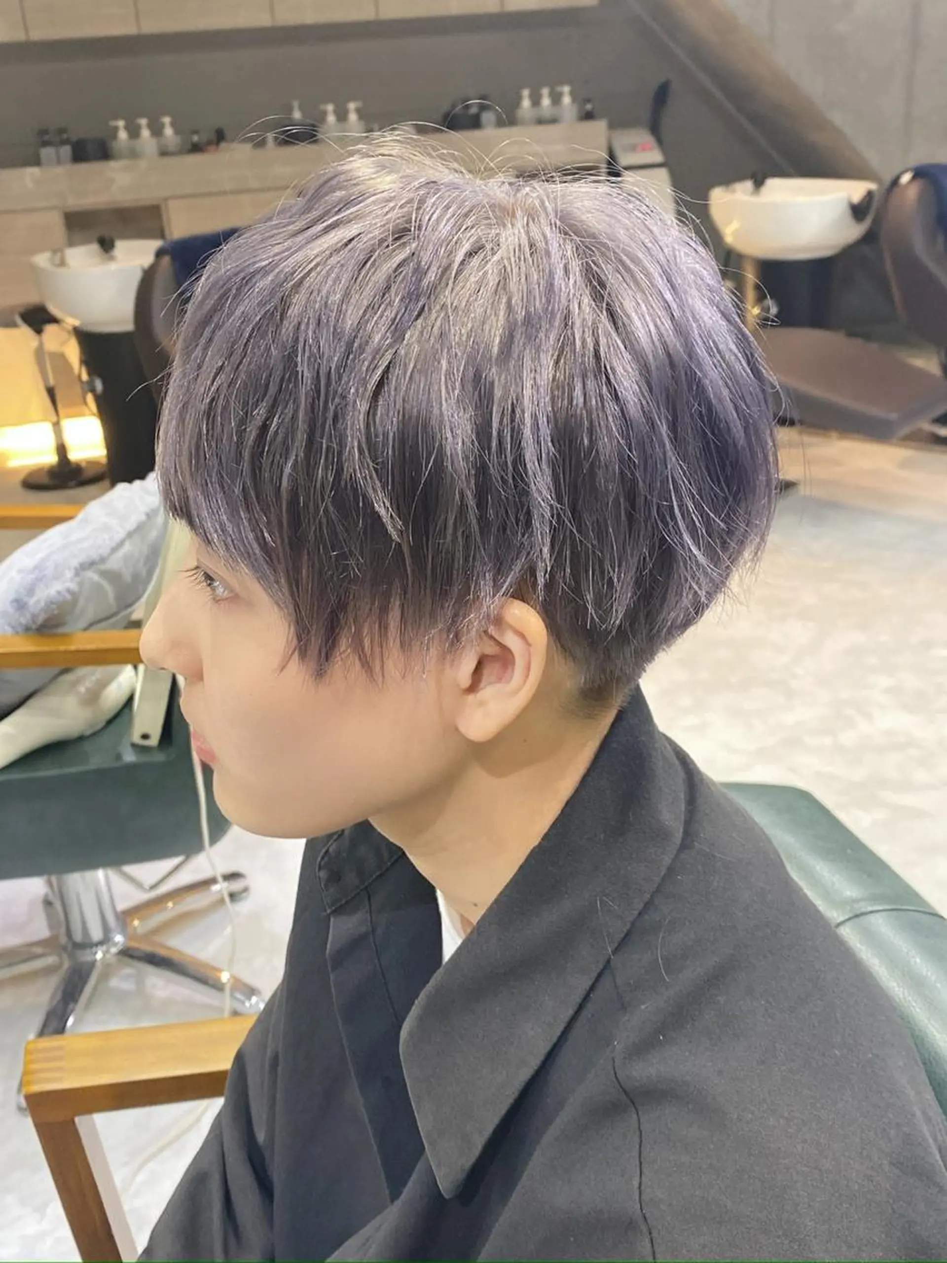 ショート カラー ヘアアレンジ メンズ メンズブリーチ メンズ韓国風 韓国マッシュ マッシュ ツーブロック 𝐑𝐈𝐍𝐊𝐀 🐷🖤のヘアスタイル