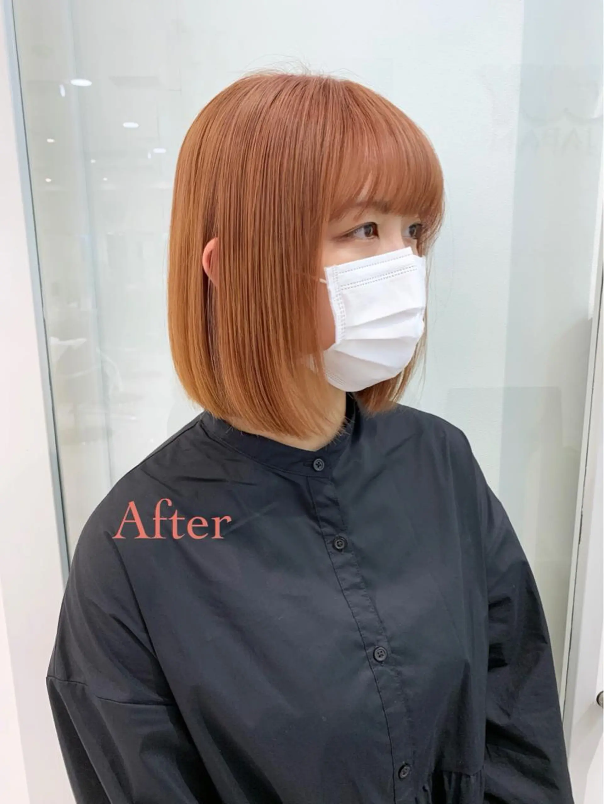 ミディアム カラー オチ ハナのヘアスタイル