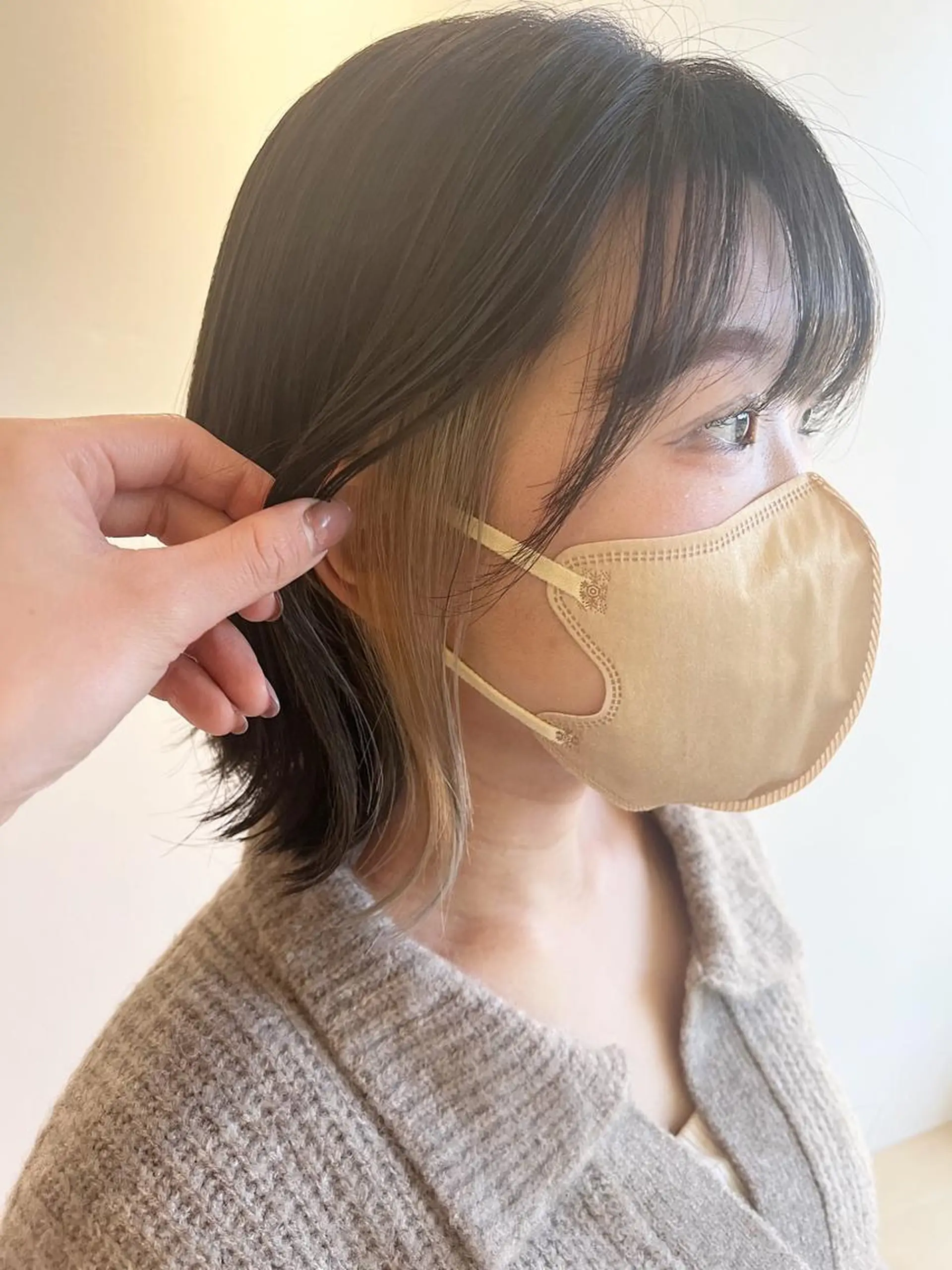 カラー イヤリングカラー 村松 萌のヘアスタイル