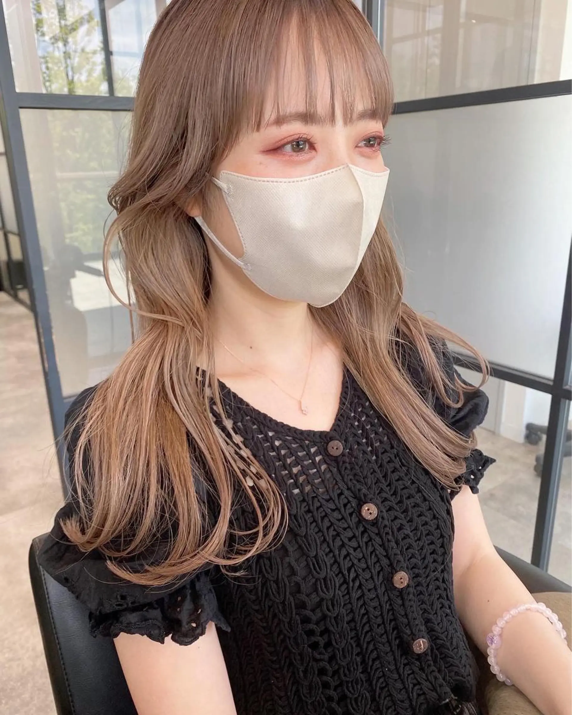 ロング カラー くびれヘア ロング カット 三浦 望のヘアスタイル