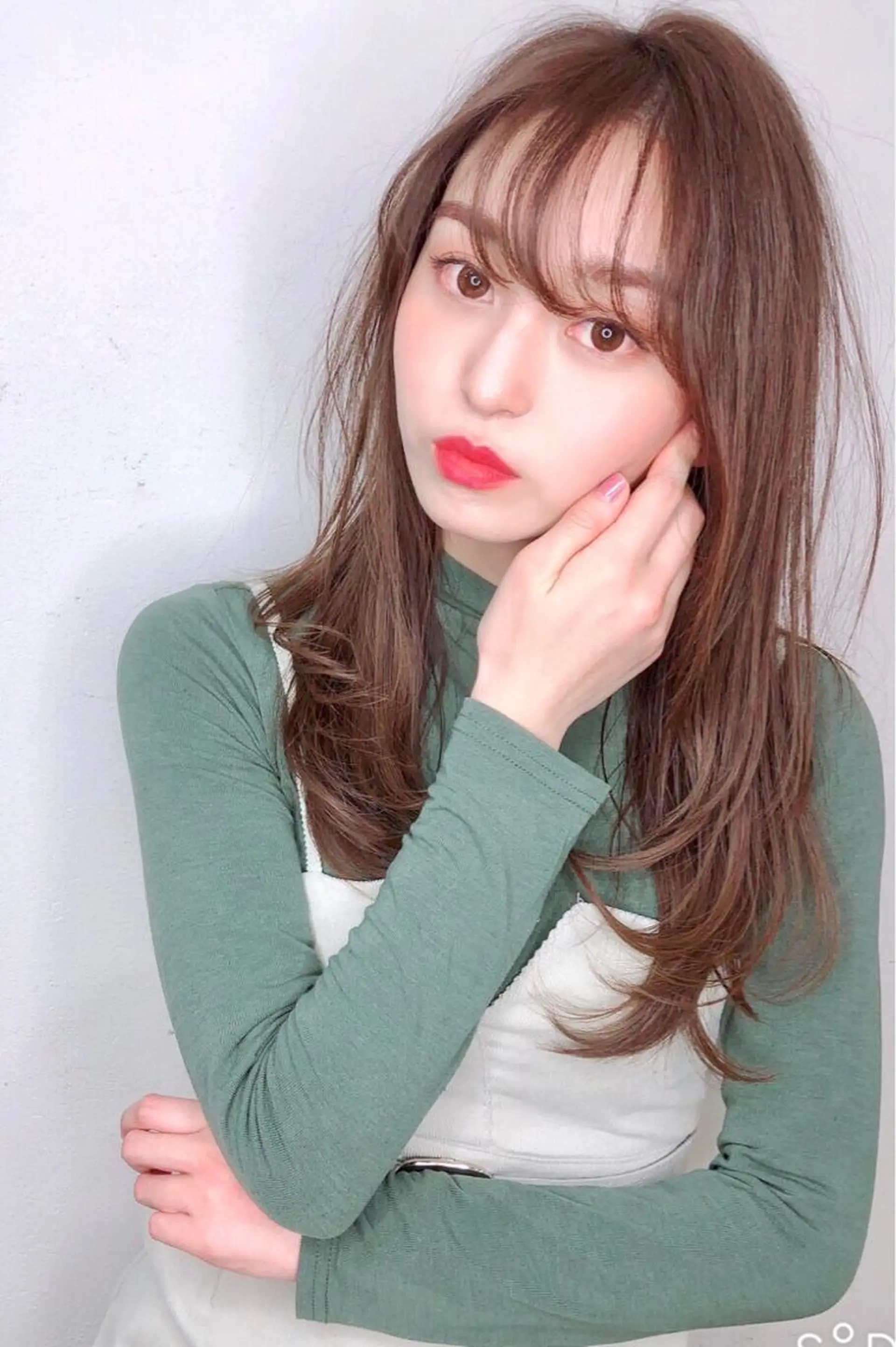 ロング カラー パーマ レイヤーカット SALOWIN吉祥寺suite店所属・似合わせレイヤー 🇰🇷荒木洋文のヘアスタイル