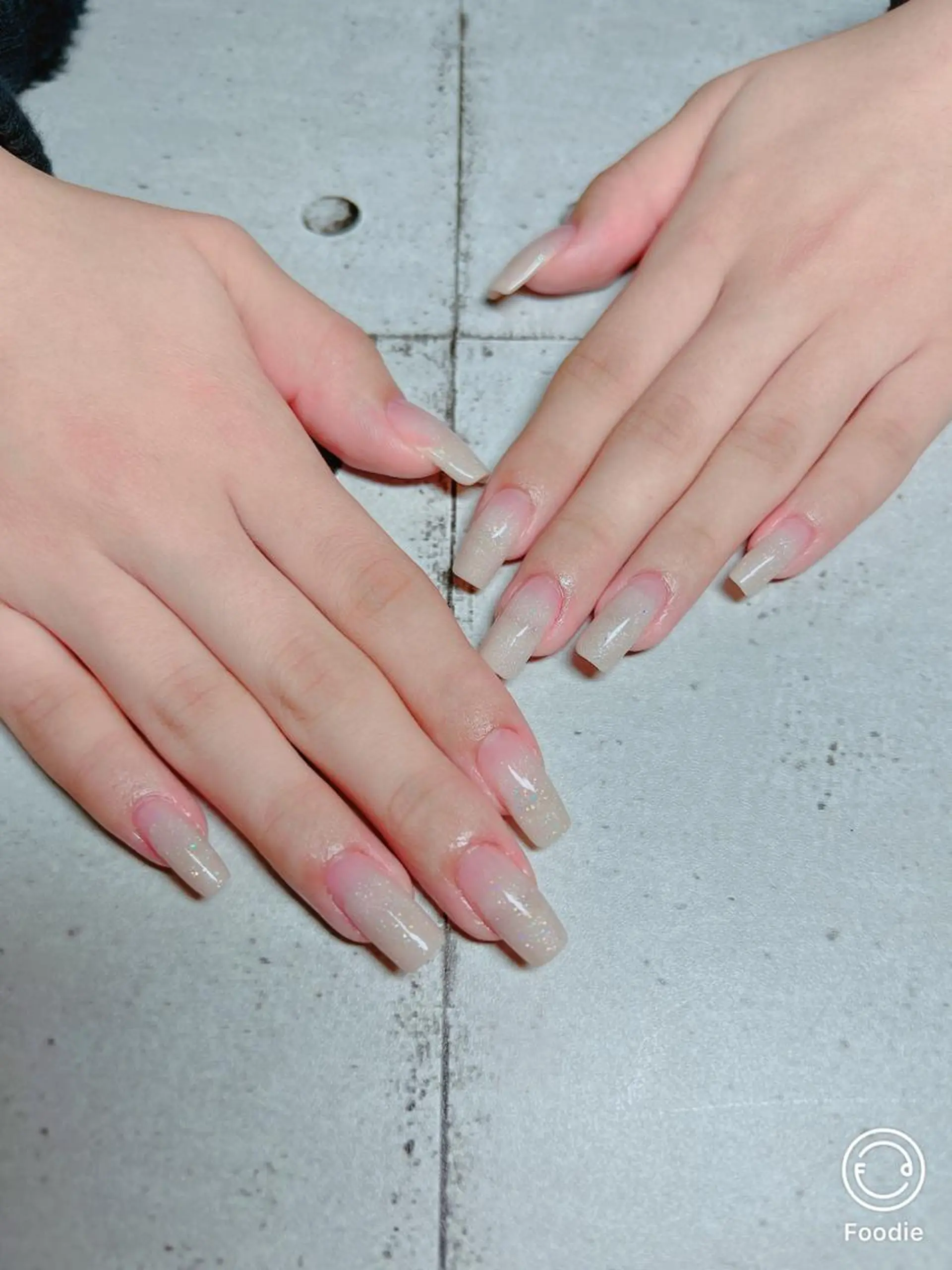 ネイル ラメ(グリッター) スカルプネイル たきぐち みちこのネイルデザイン