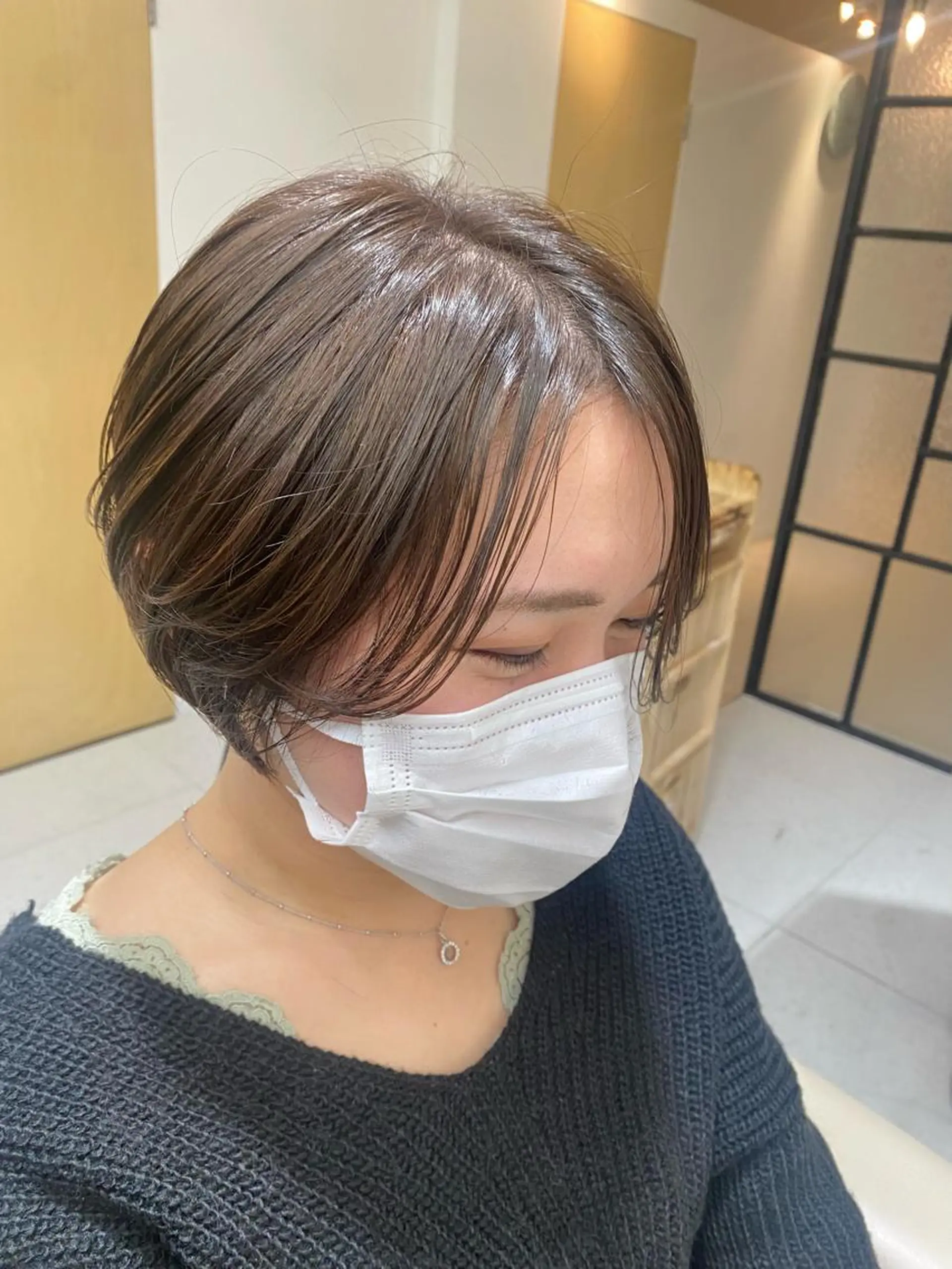 ショート カラー カット ヘアカラー トリートメント 安永 涼のヘアスタイル