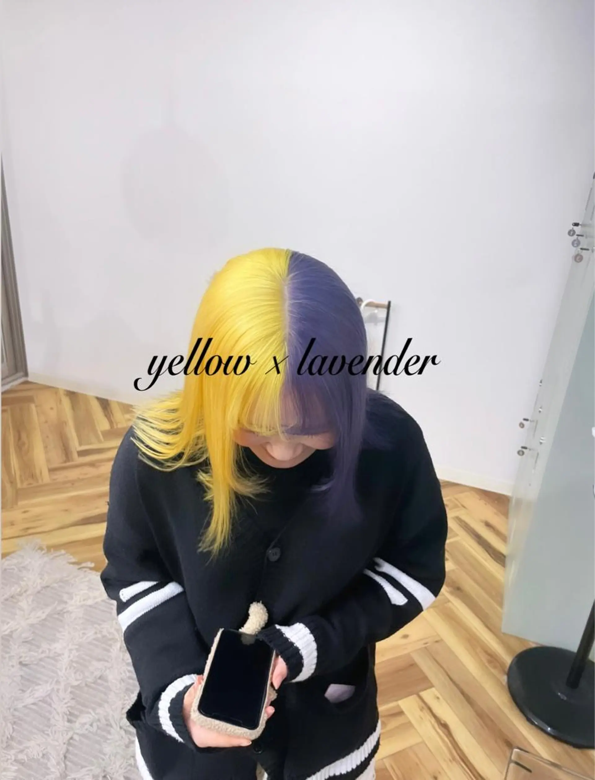 セミロング カラー ヘアカラー トリートメント 有人/バレイヤージュ /シャドールーツのヘアスタイル